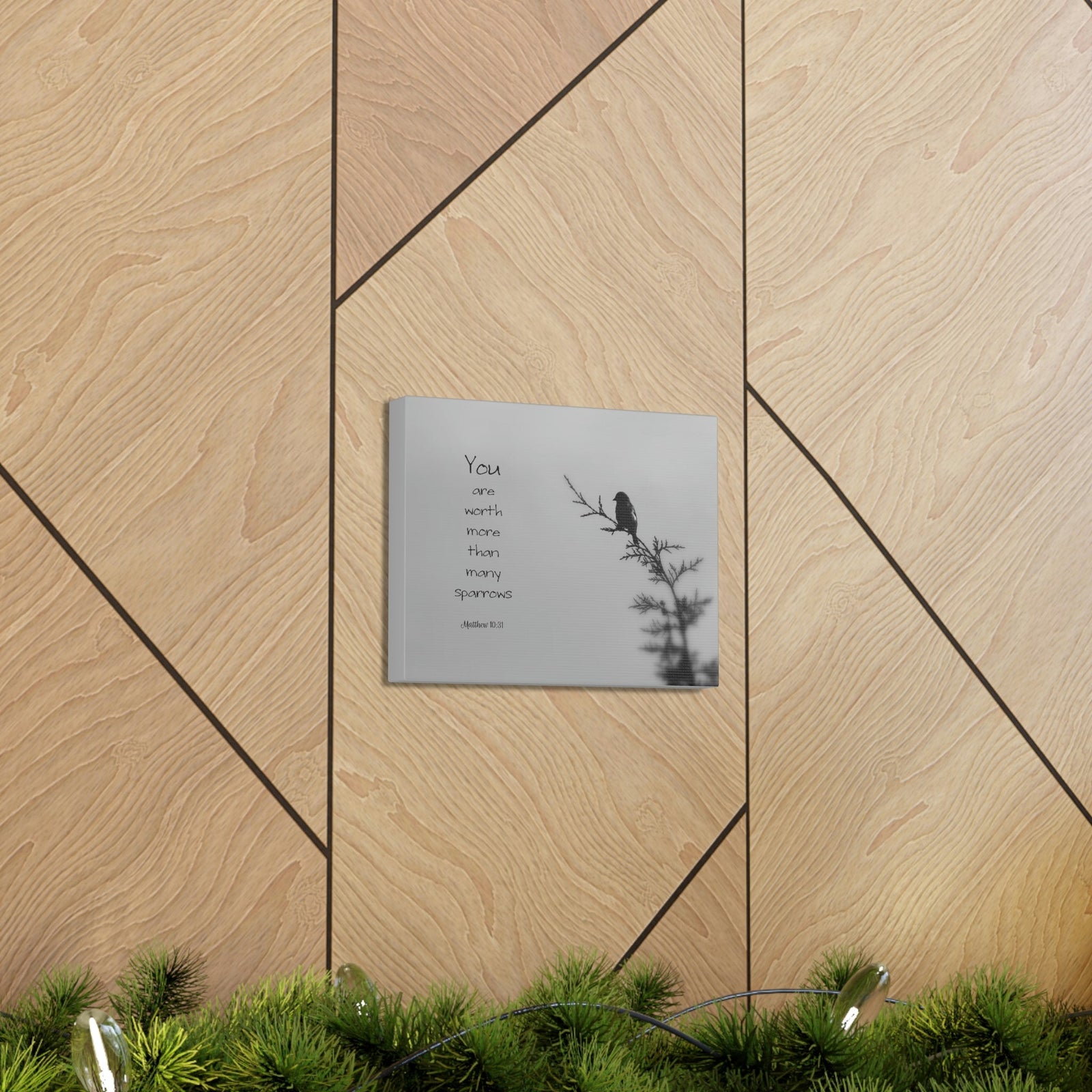 Scripture Walls You Are Worth Matthew 10:31 Bible Verse Canvas Christian Wall Art Bible Verse Print Ready To Hang Unframed-Express Your Love Gifts