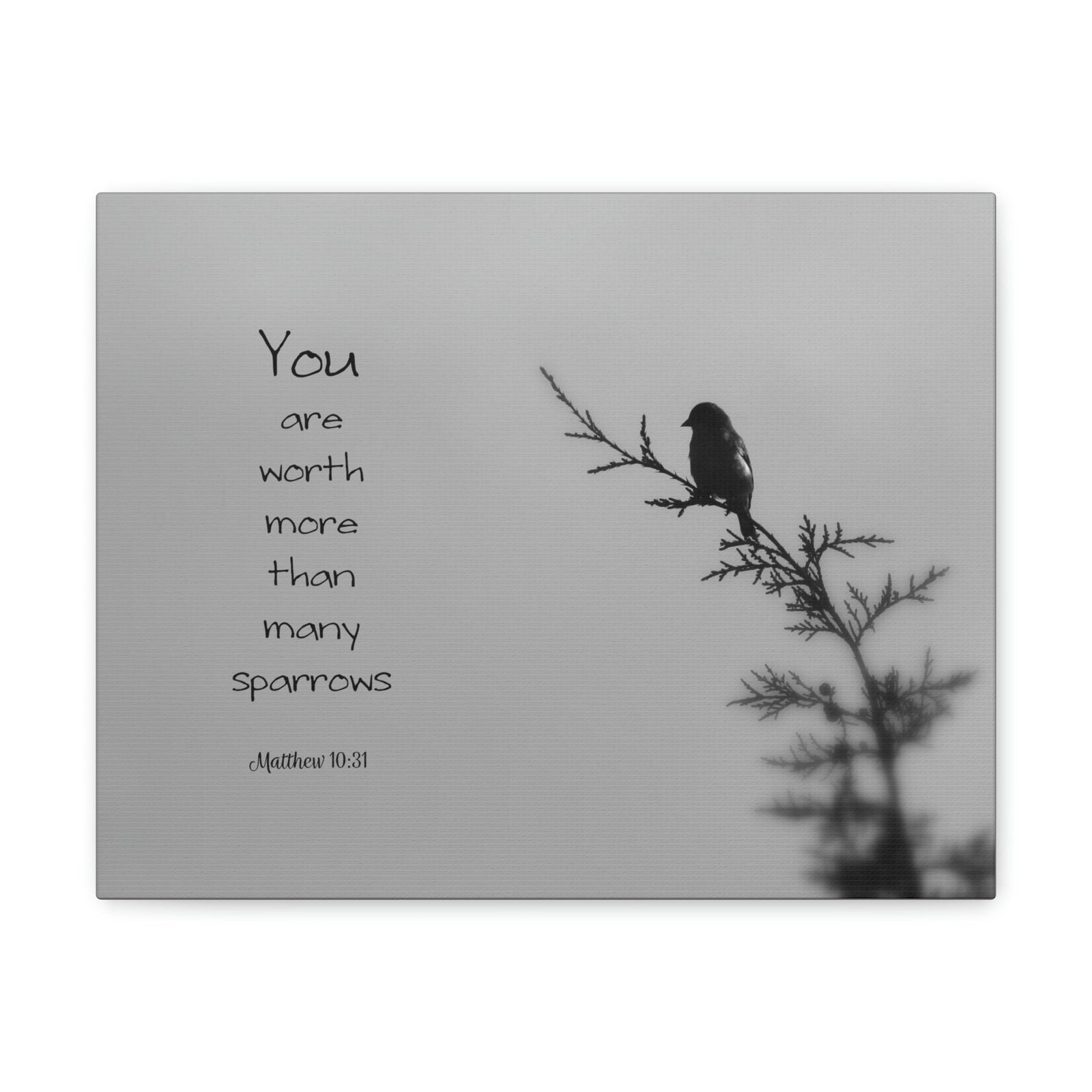 Scripture Walls You Are Worth Matthew 10:31 Bible Verse Canvas Christian Wall Art Bible Verse Print Ready To Hang Unframed-Express Your Love Gifts