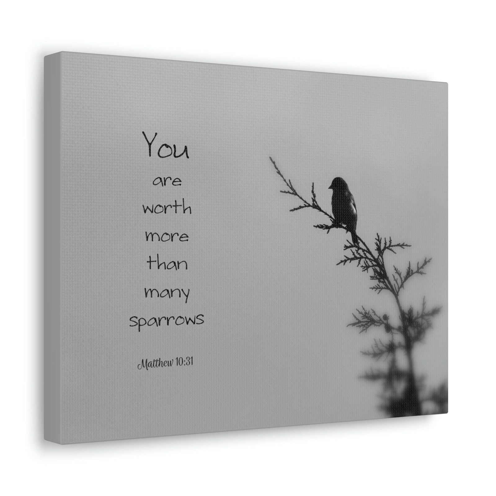 Scripture Walls You Are Worth Matthew 10:31 Bible Verse Canvas Christian Wall Art Bible Verse Print Ready To Hang Unframed-Express Your Love Gifts