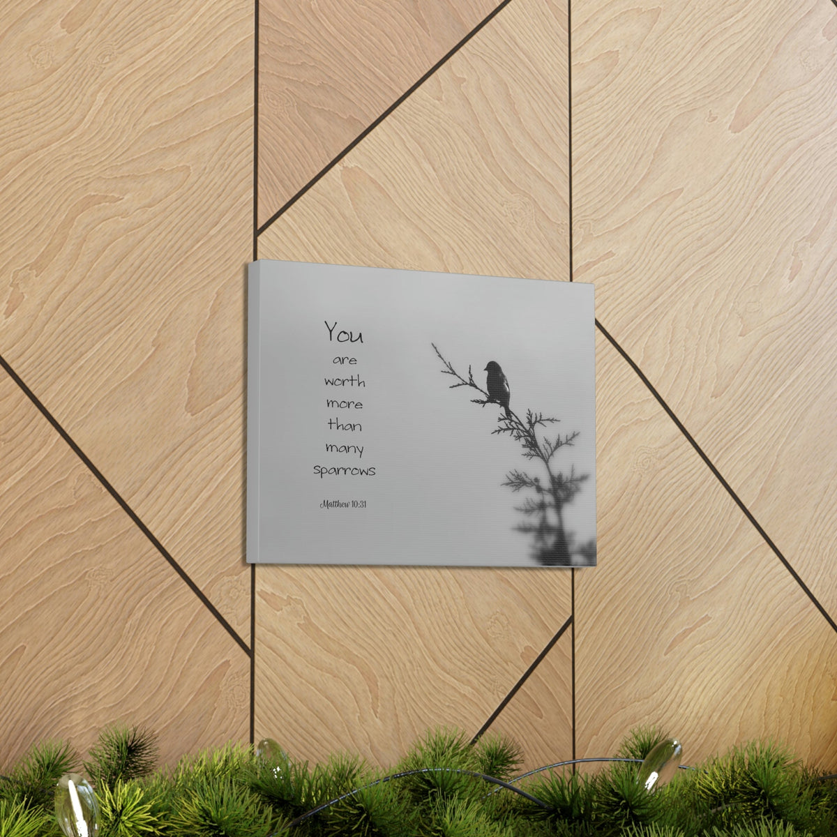 Scripture Walls You Are Worth Matthew 10:31 Bible Verse Canvas Christian Wall Art Bible Verse Print Ready To Hang Unframed-Express Your Love Gifts