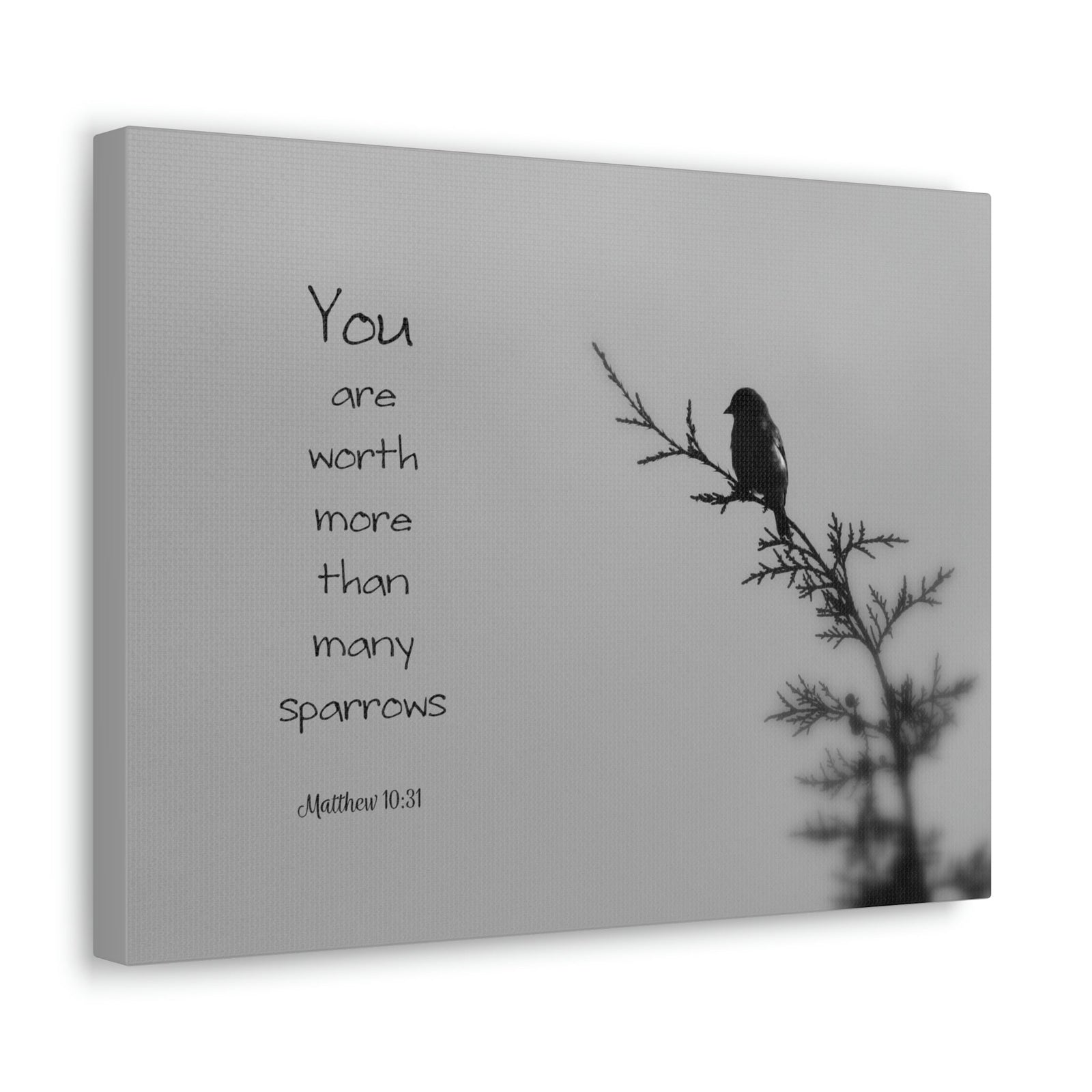 Scripture Walls You Are Worth Matthew 10:31 Bible Verse Canvas Christian Wall Art Bible Verse Print Ready To Hang Unframed-Express Your Love Gifts