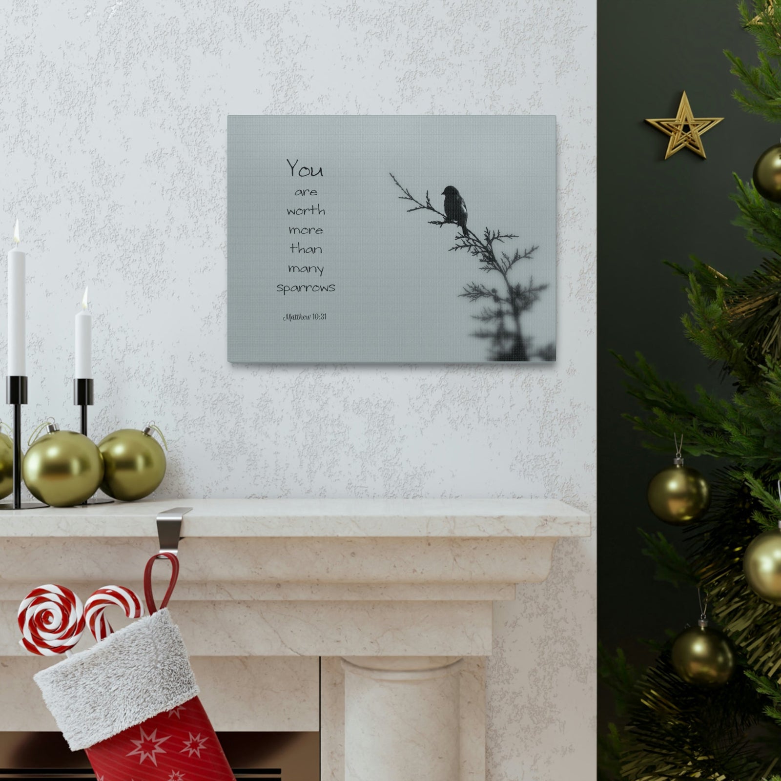 Scripture Walls You Are Worth Matthew 10:31 Bible Verse Canvas Christian Wall Art Bible Verse Print Ready To Hang Unframed-Express Your Love Gifts