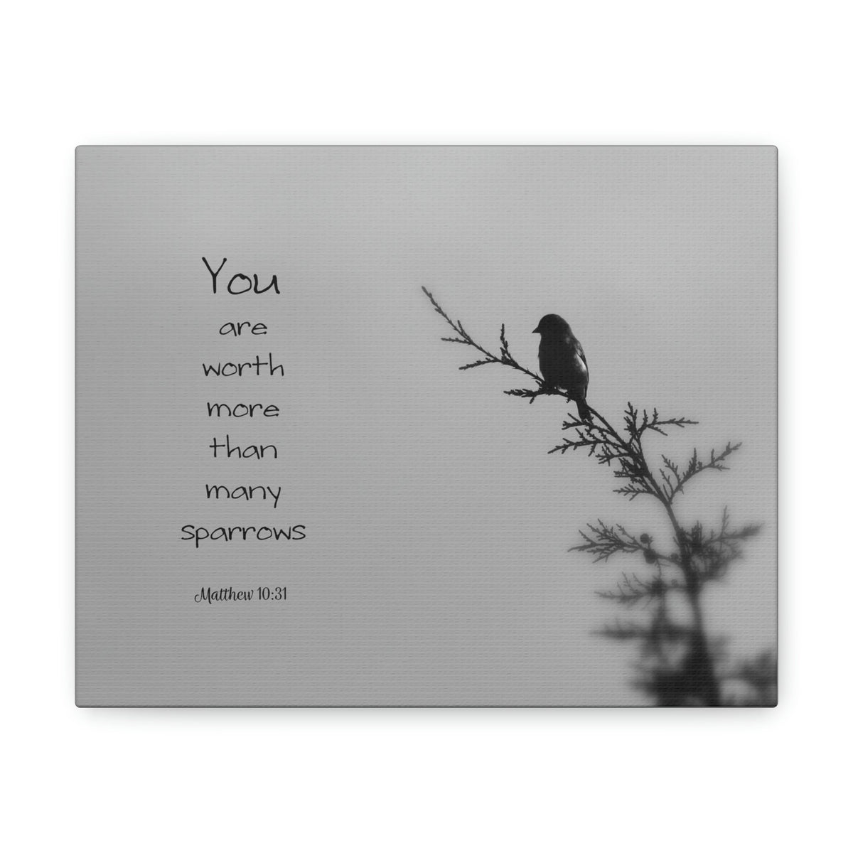 Scripture Walls You Are Worth Matthew 10:31 Bible Verse Canvas Christian Wall Art Bible Verse Print Ready To Hang Unframed-Express Your Love Gifts