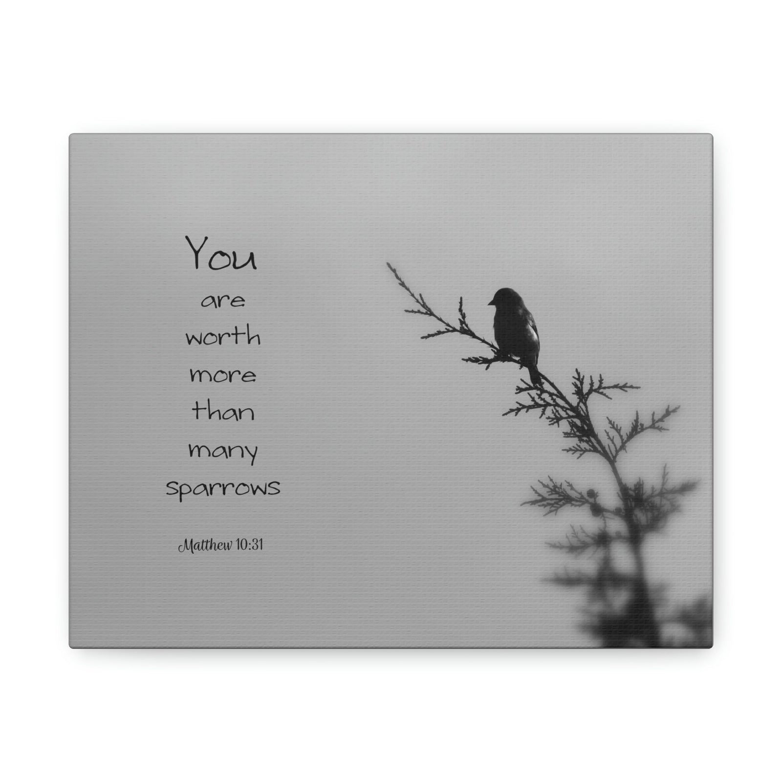 Scripture Walls You Are Worth Matthew 10:31 Bible Verse Canvas Christian Wall Art Bible Verse Print Ready To Hang Unframed-Express Your Love Gifts