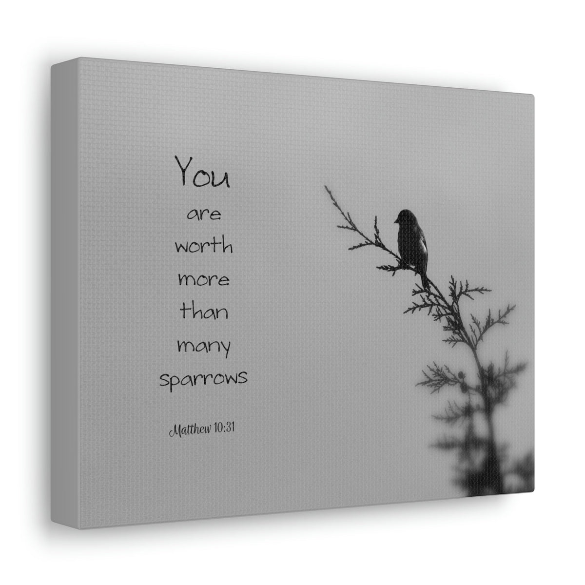 Scripture Walls You Are Worth Matthew 10:31 Bible Verse Canvas Christian Wall Art Bible Verse Print Ready To Hang Unframed-Express Your Love Gifts
