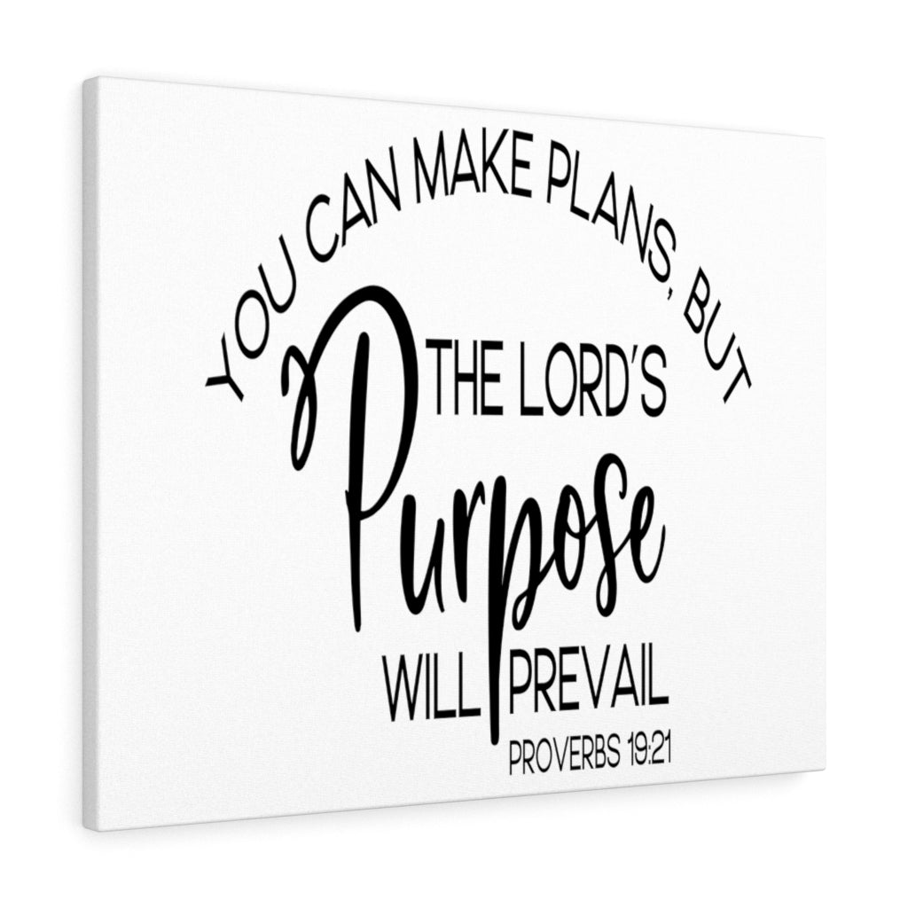 Scripture Walls You Can Make Plans Proverbs 19:21 Bible Verse Canvas Christian Wall Art Ready to Hang Unframed-Express Your Love Gifts