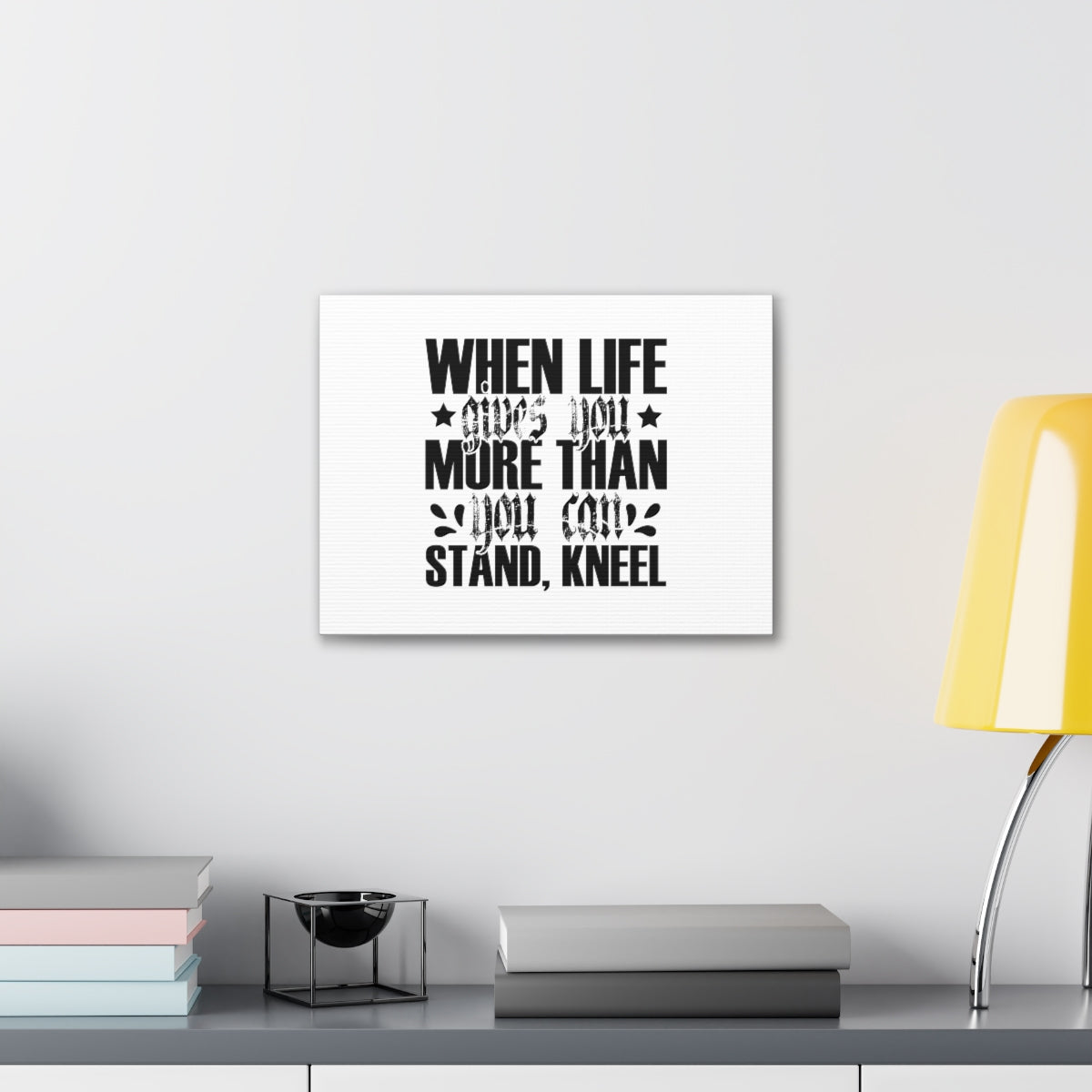 Scripture Walls You Can Stand Romans 3:24 White Christian Wall Art Bible Verse Print Ready to Hang Unframed-Express Your Love Gifts