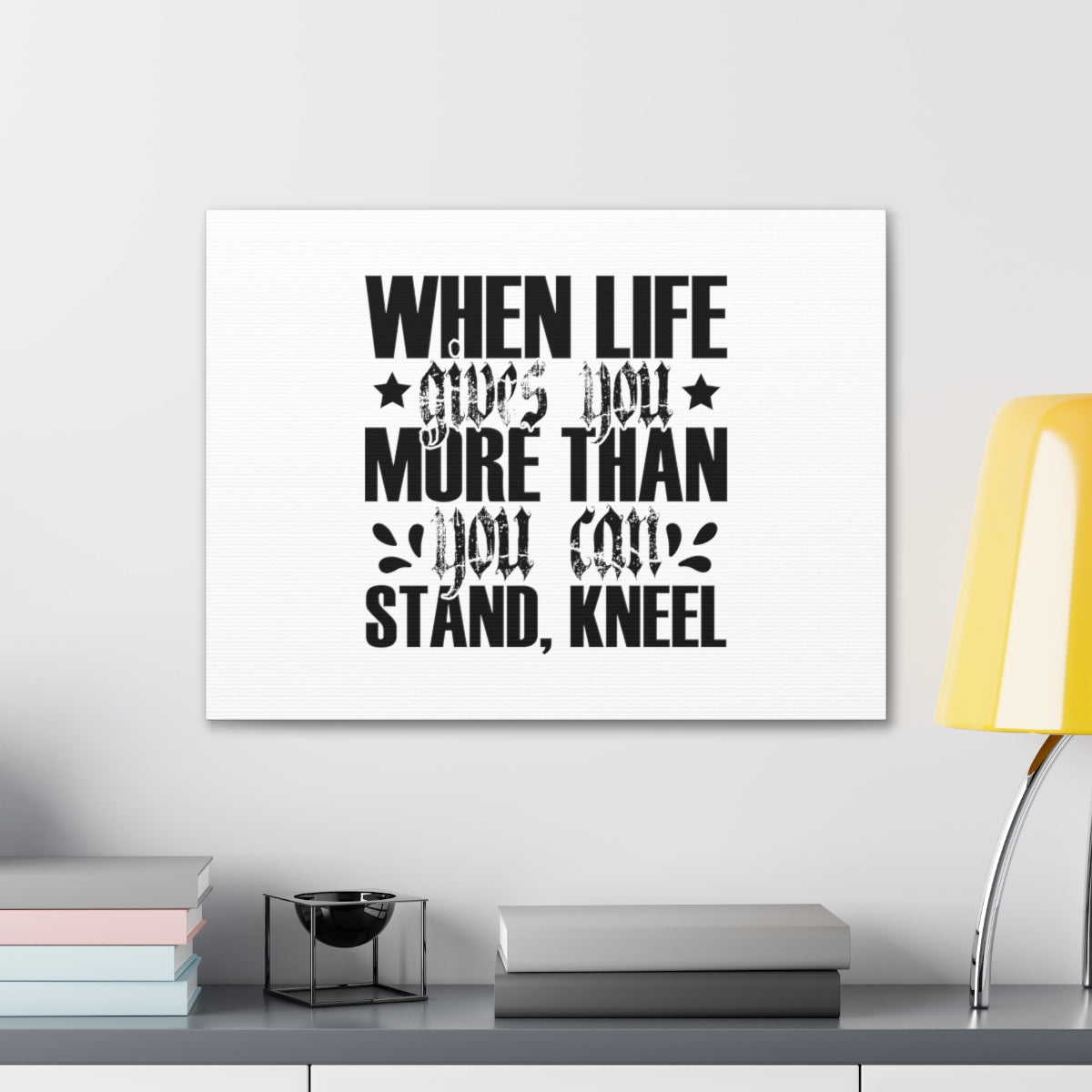 Scripture Walls You Can Stand Romans 3:24 White Christian Wall Art Bible Verse Print Ready to Hang Unframed-Express Your Love Gifts