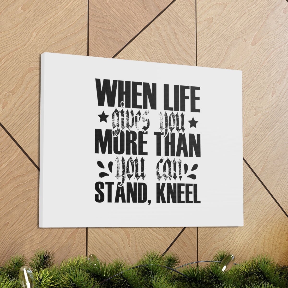 Scripture Walls You Can Stand Romans 3:24 White Christian Wall Art Bible Verse Print Ready to Hang Unframed-Express Your Love Gifts