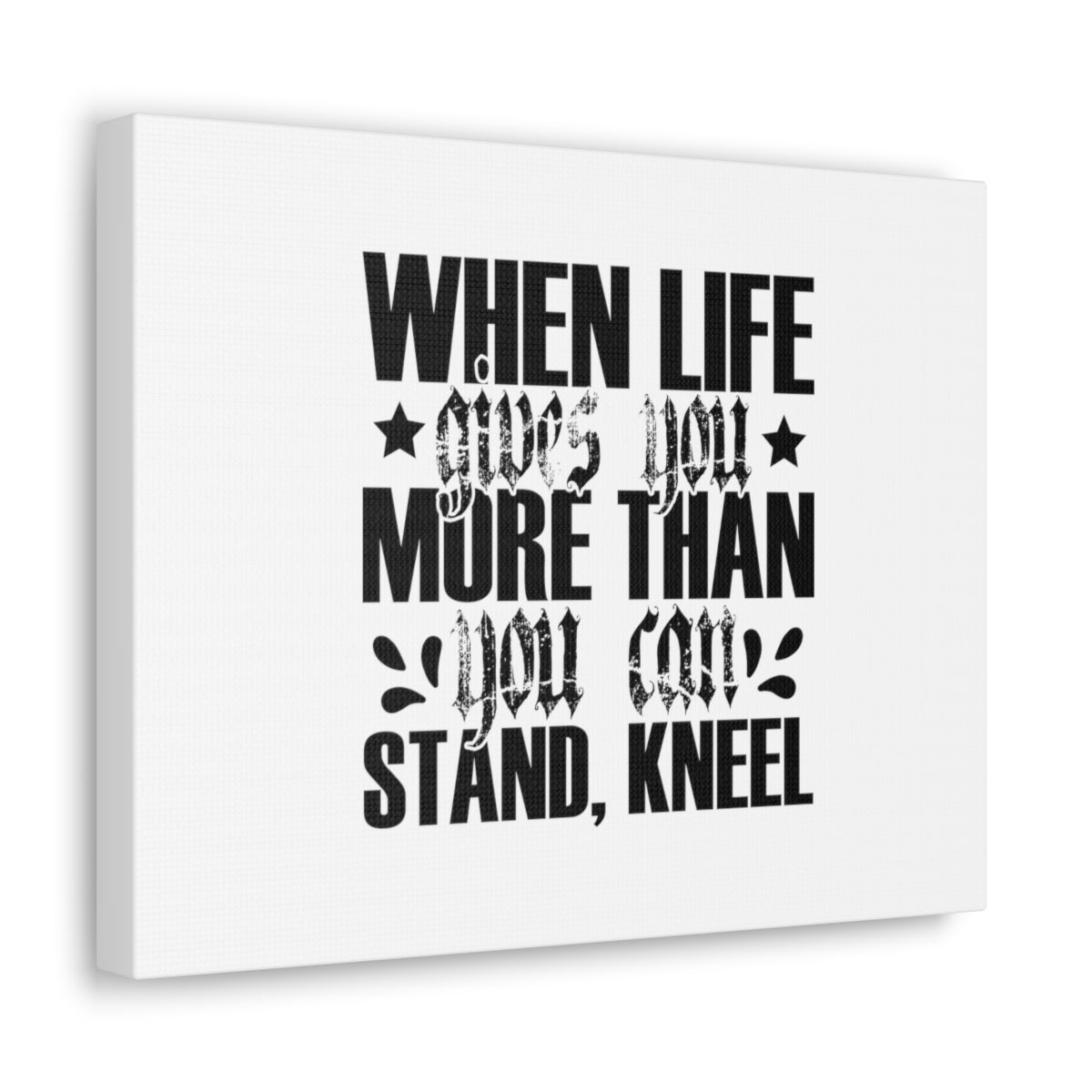 Scripture Walls You Can Stand Romans 3:24 White Christian Wall Art Bible Verse Print Ready to Hang Unframed-Express Your Love Gifts