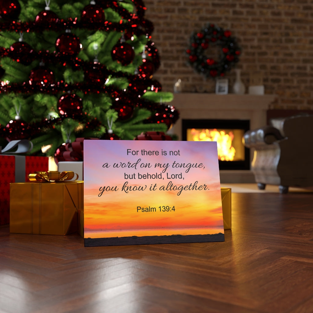 Scripture Walls You Know It All Together Psalm 139:4 Bible Verse Canvas Christian Wall Art Ready to Hang Unframed-Express Your Love Gifts