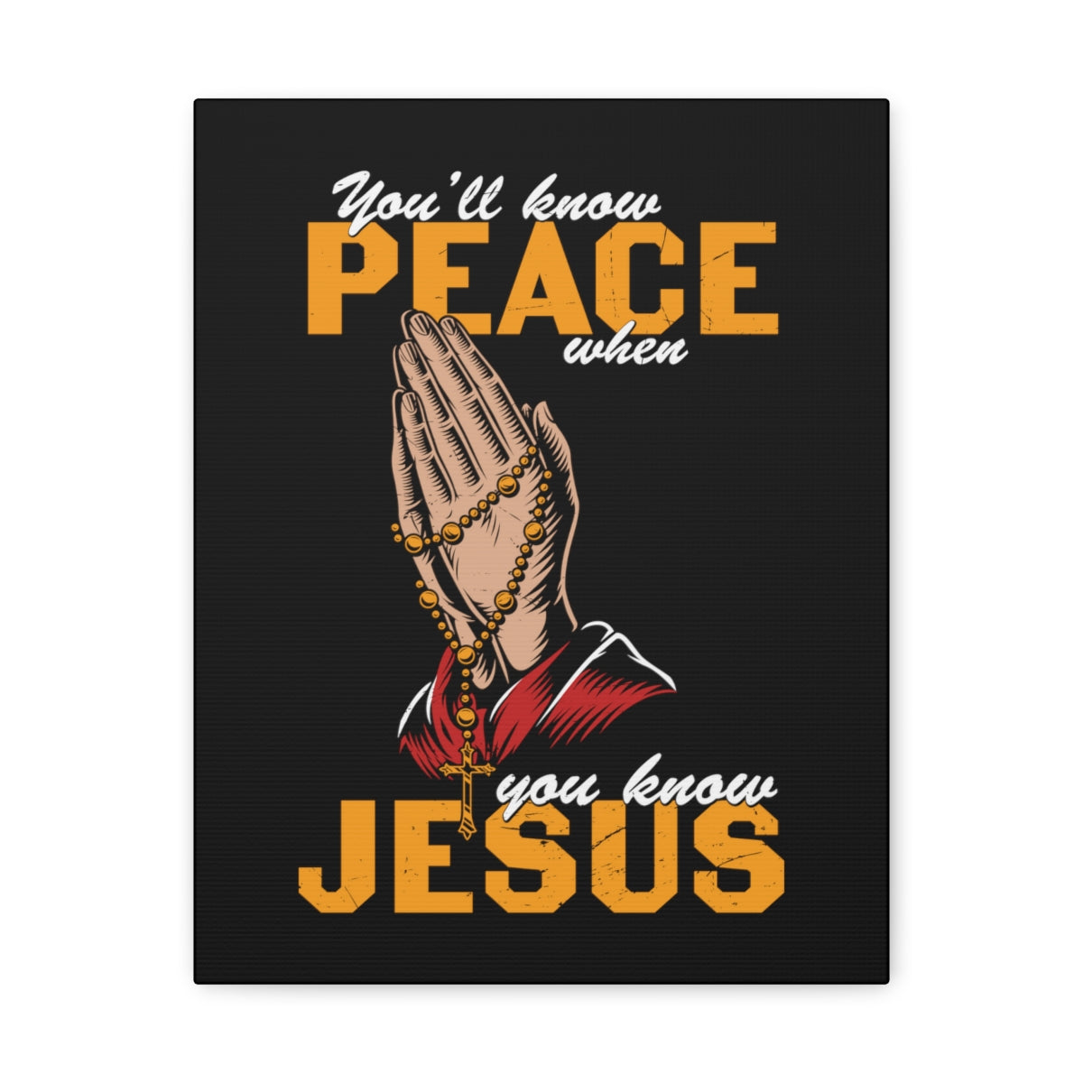 Scripture Walls You'll Know Peace Rosary Psalms 96:1-13 Christian Wall Art Bible Verse Print Ready to Hang Unframed-Express Your Love Gifts