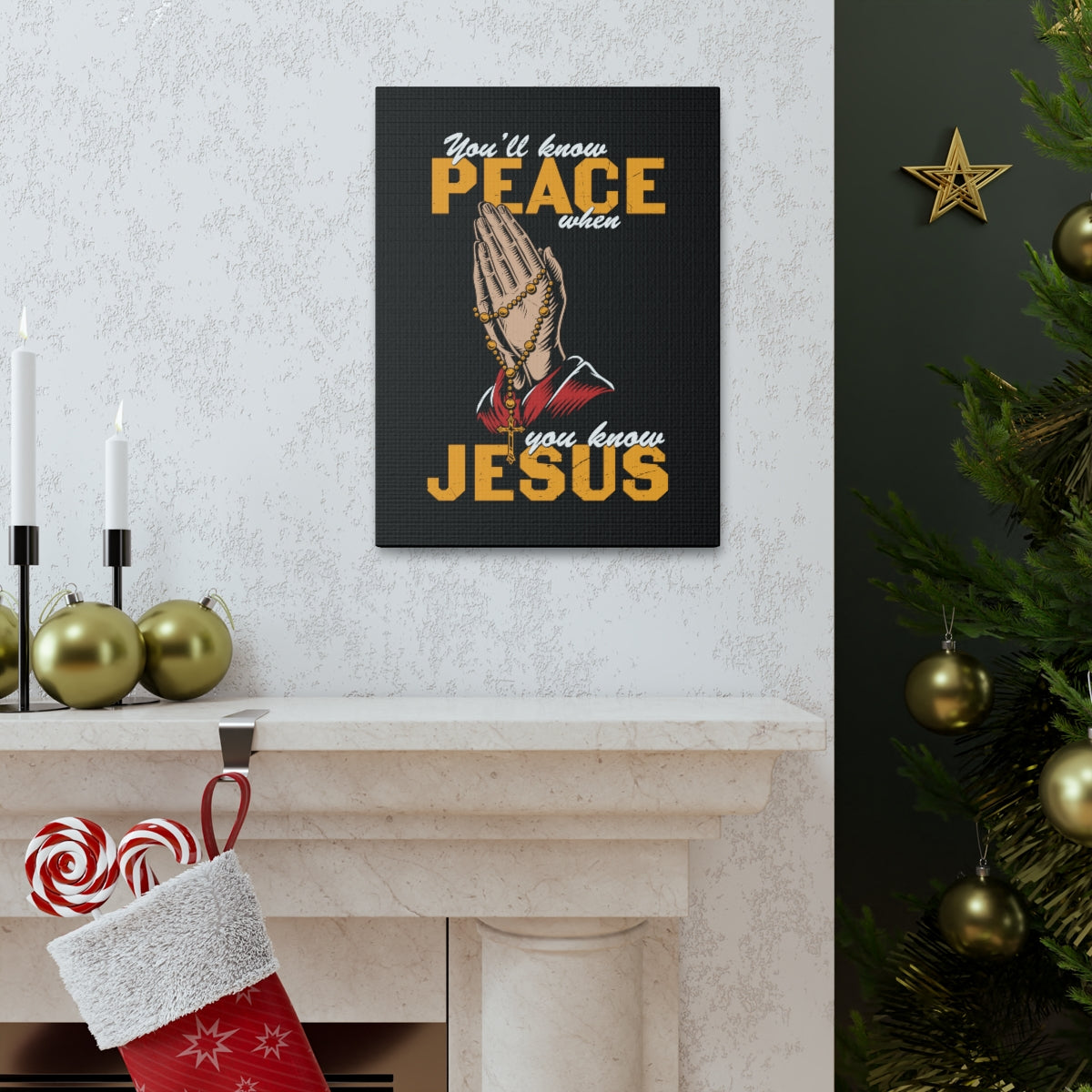 Scripture Walls You'll Know Peace Rosary Psalms 96:1-13 Christian Wall Art Bible Verse Print Ready to Hang Unframed-Express Your Love Gifts