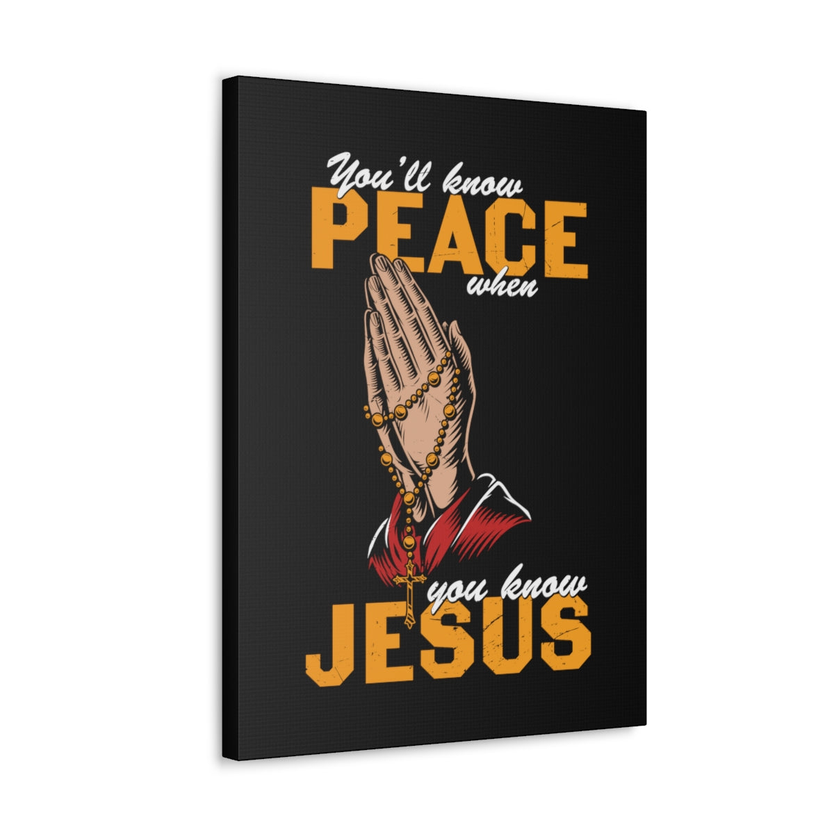 Scripture Walls You'll Know Peace Rosary Psalms 96:1-13 Christian Wall Art Bible Verse Print Ready to Hang Unframed-Express Your Love Gifts