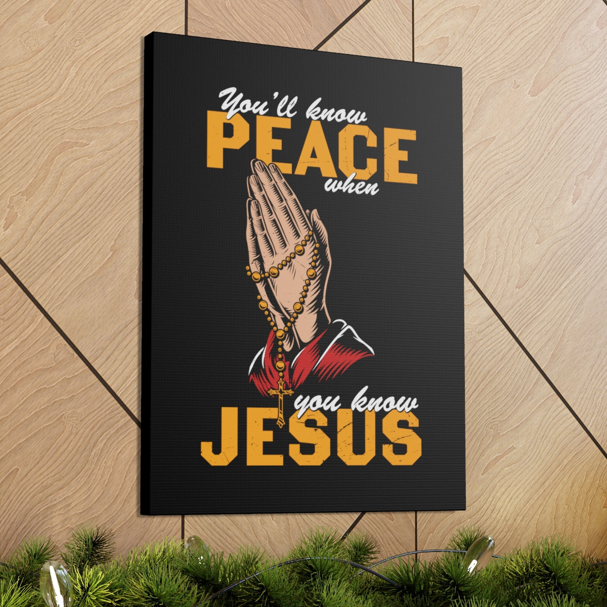 Scripture Walls You'll Know Peace Rosary Psalms 96:1-13 Christian Wall Art Bible Verse Print Ready to Hang Unframed-Express Your Love Gifts