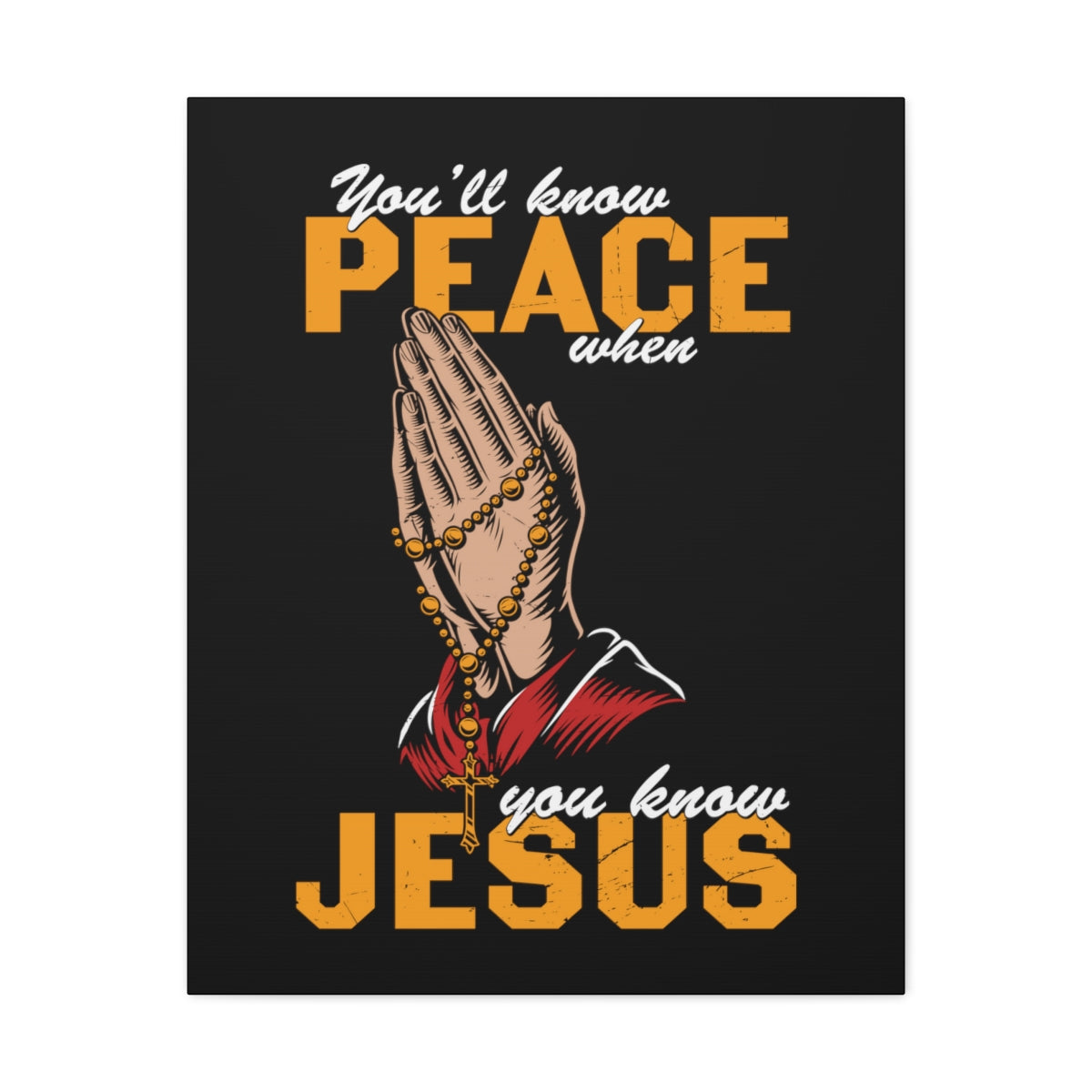 Scripture Walls You'll Know Peace Rosary Psalms 96:1-13 Christian Wall Art Bible Verse Print Ready to Hang Unframed-Express Your Love Gifts