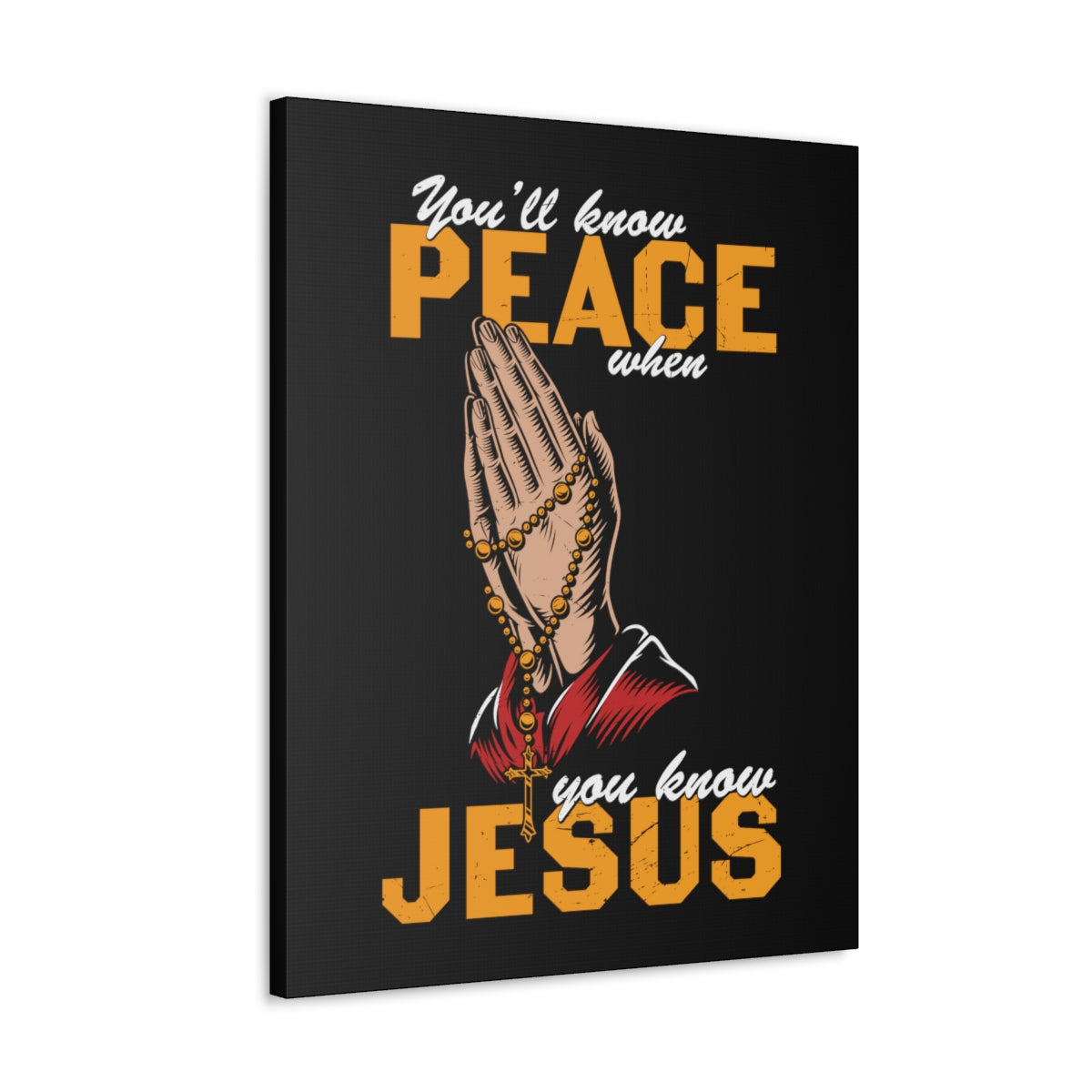 Scripture Walls You'll Know Peace Rosary Psalms 96:1-13 Christian Wall Art Bible Verse Print Ready to Hang Unframed-Express Your Love Gifts