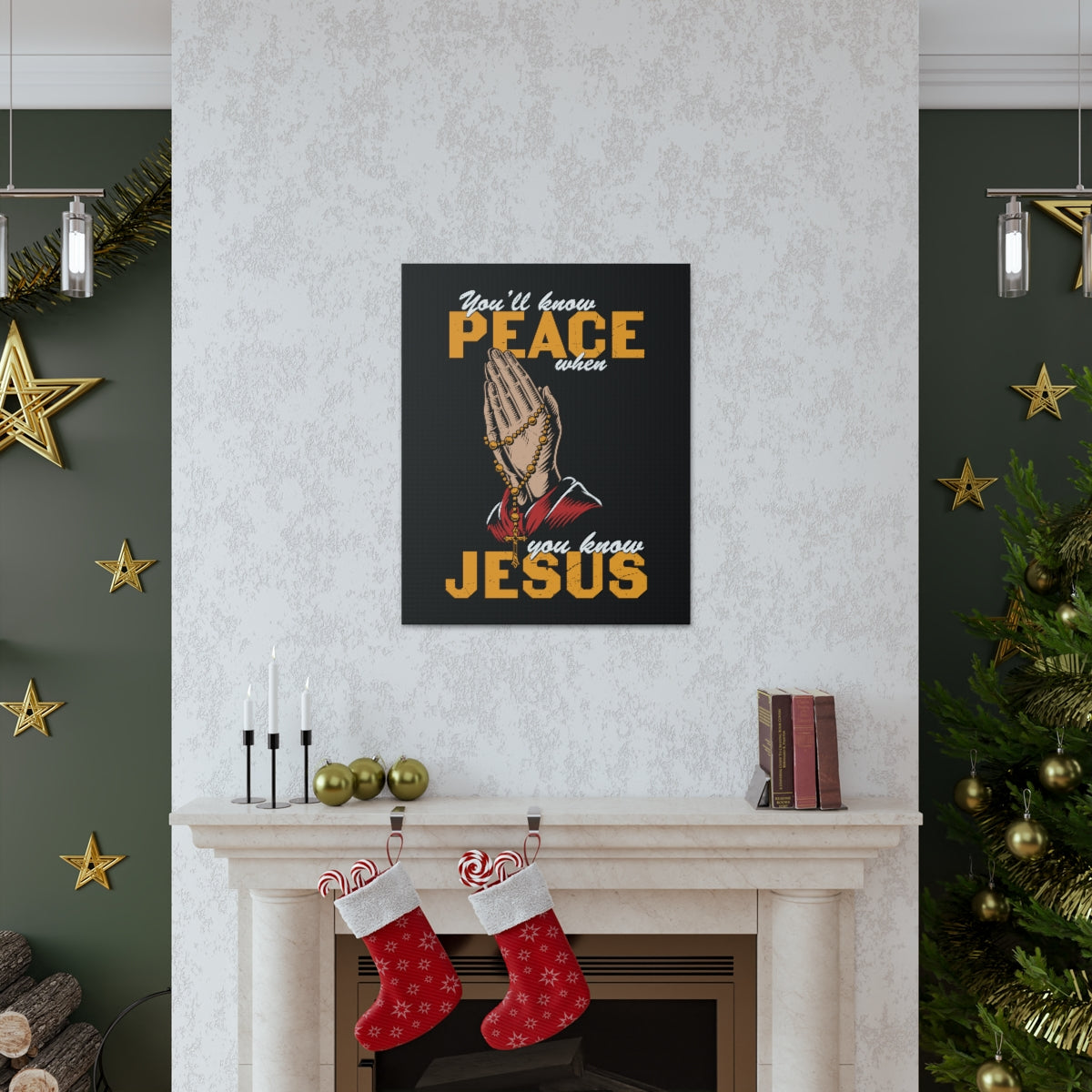 Scripture Walls You'll Know Peace Rosary Psalms 96:1-13 Christian Wall Art Bible Verse Print Ready to Hang Unframed-Express Your Love Gifts