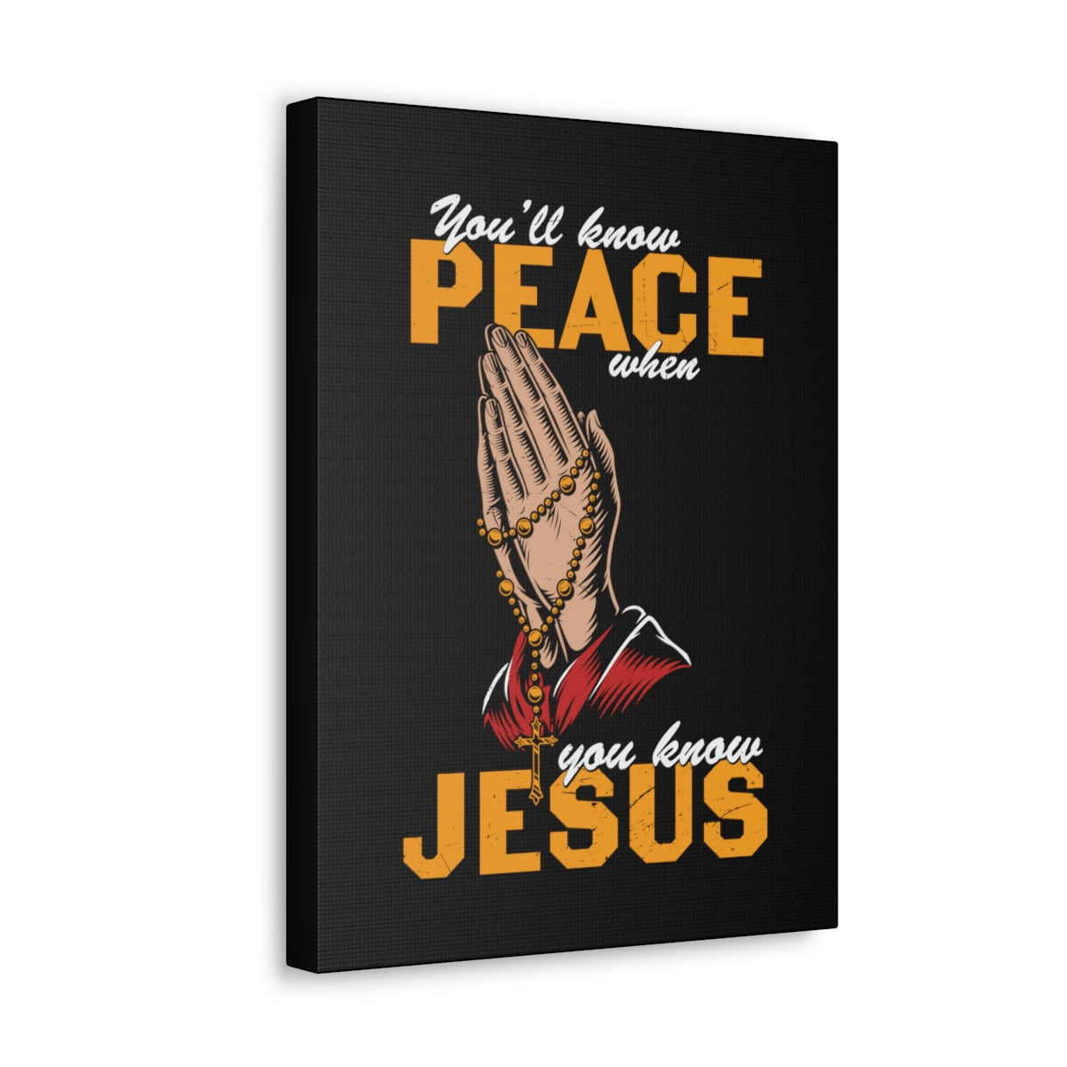 Scripture Walls You'll Know Peace Rosary Psalms 96:1-13 Christian Wall Art Bible Verse Print Ready to Hang Unframed-Express Your Love Gifts