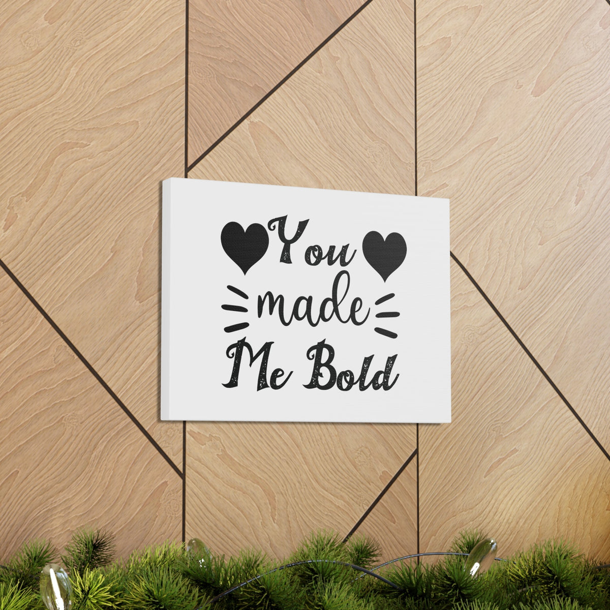 Scripture Walls You Made Me Bold Psalm 138:3 Heart Christian Wall Art Bible Verse Print Ready to Hang Unframed-Express Your Love Gifts