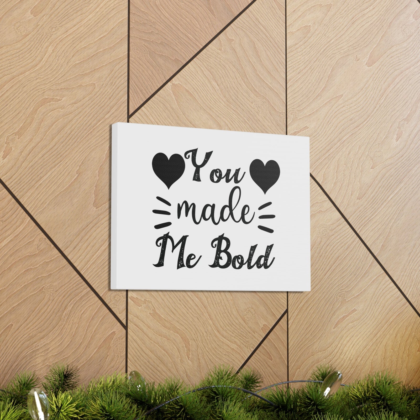Scripture Walls You Made Me Bold Psalm 138:3 Heart Christian Wall Art Bible Verse Print Ready to Hang Unframed-Express Your Love Gifts