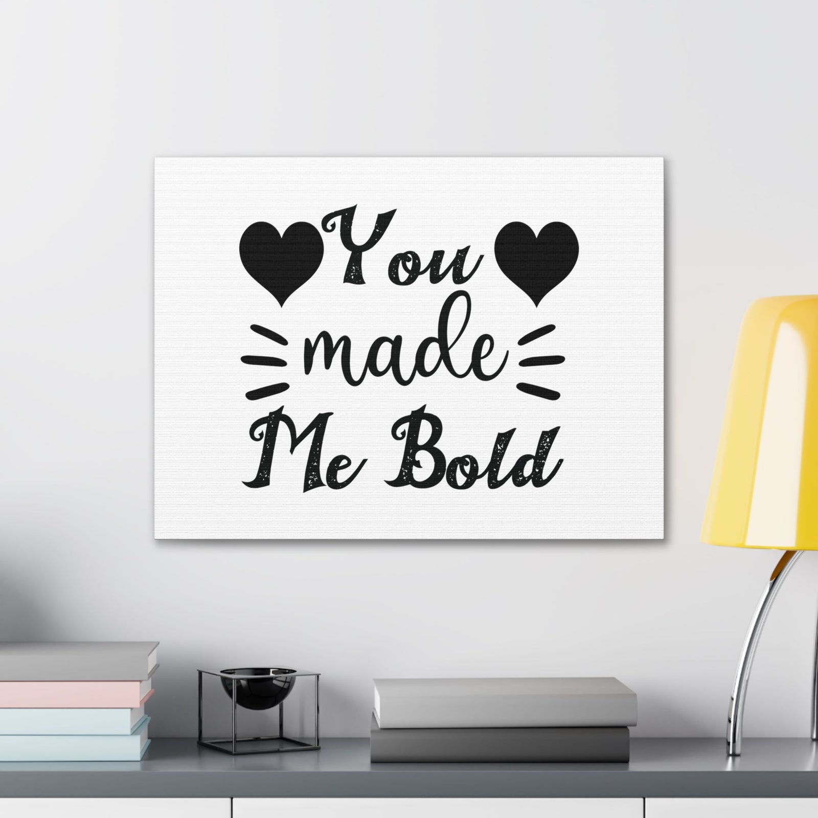 Scripture Walls You Made Me Bold Psalm 138:3 Heart Christian Wall Art Bible Verse Print Ready to Hang Unframed-Express Your Love Gifts