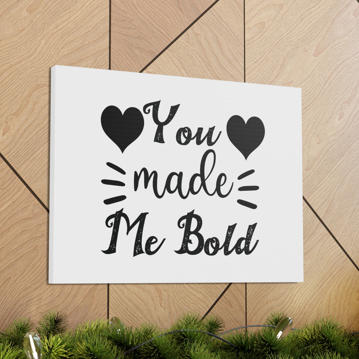 Scripture Walls You Made Me Bold Psalm 138:3 Heart Christian Wall Art Bible Verse Print Ready to Hang Unframed-Express Your Love Gifts