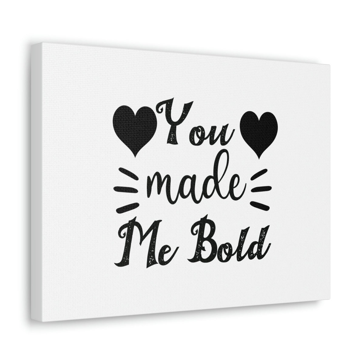 Scripture Walls You Made Me Bold Psalms 138:3 Cursive Christian Wall Art Bible Verse Print Ready to Hang Unframed-Express Your Love Gifts