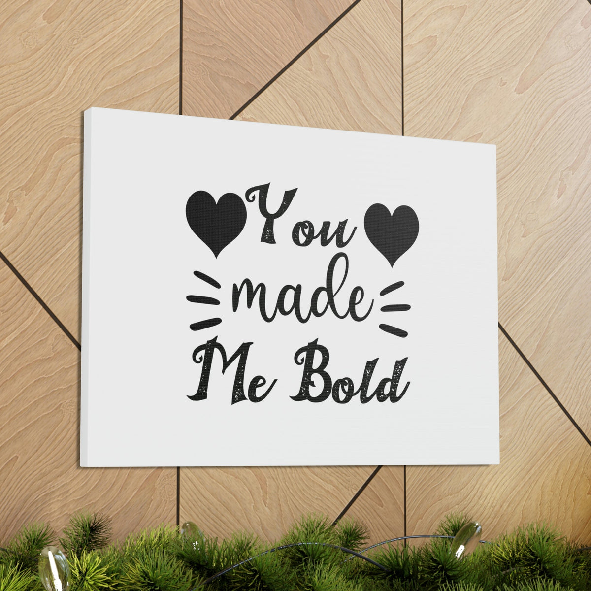 Scripture Walls You Made Me Bold Psalms 138:3 Cursive Christian Wall Art Bible Verse Print Ready to Hang Unframed-Express Your Love Gifts