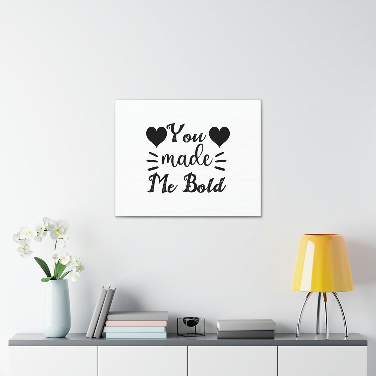 Scripture Walls You Made Me Bold Psalms 138:3 Cursive Christian Wall Art Bible Verse Print Ready to Hang Unframed-Express Your Love Gifts
