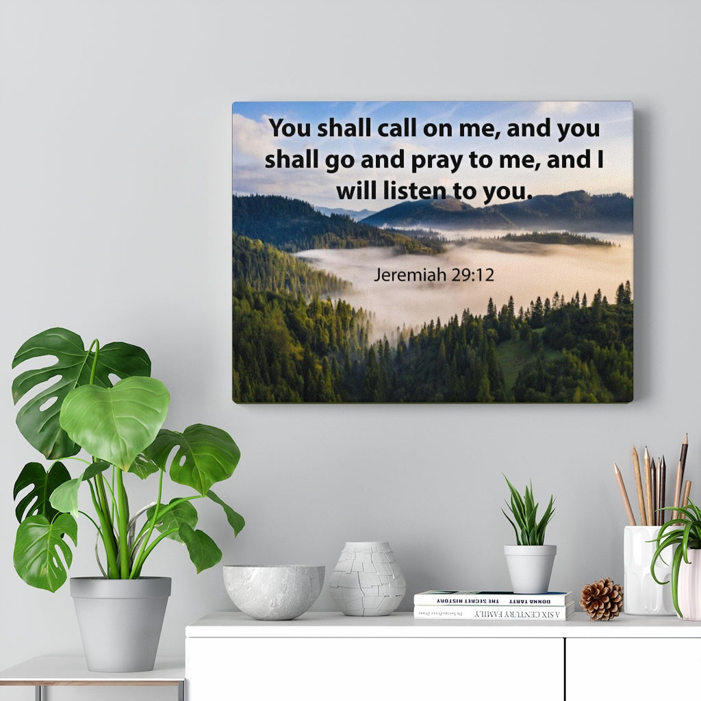 Scripture Walls You Shall Call on Me Jeremiah 29:12 Christian Home Decor Bible Art Unframed-Express Your Love Gifts