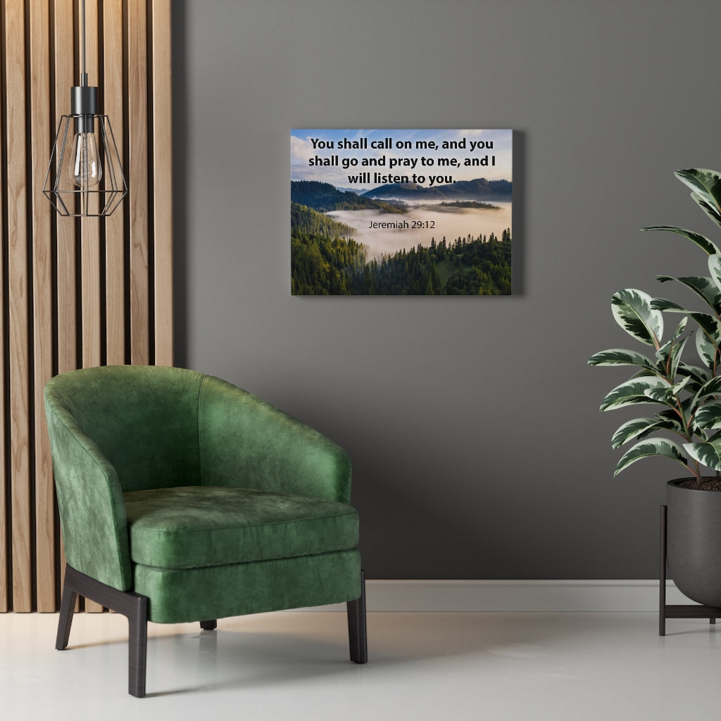 Scripture Walls You Shall Call on Me Jeremiah 29:12 Christian Home Decor Bible Art Unframed-Express Your Love Gifts