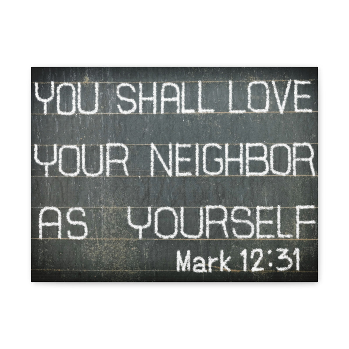 Scripture Walls You Shall Love Mark 12:31 Bible Verse Canvas Christian Wall Art Bible Verse Print Ready To Hang Unframed-Express Your Love Gifts