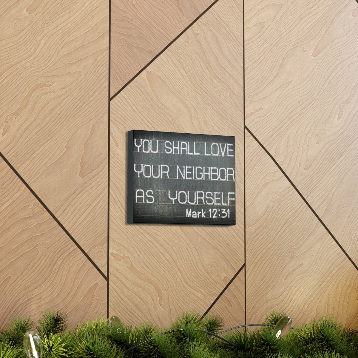 Scripture Walls You Shall Love Mark 12:31 Bible Verse Canvas Christian Wall Art Bible Verse Print Ready To Hang Unframed-Express Your Love Gifts