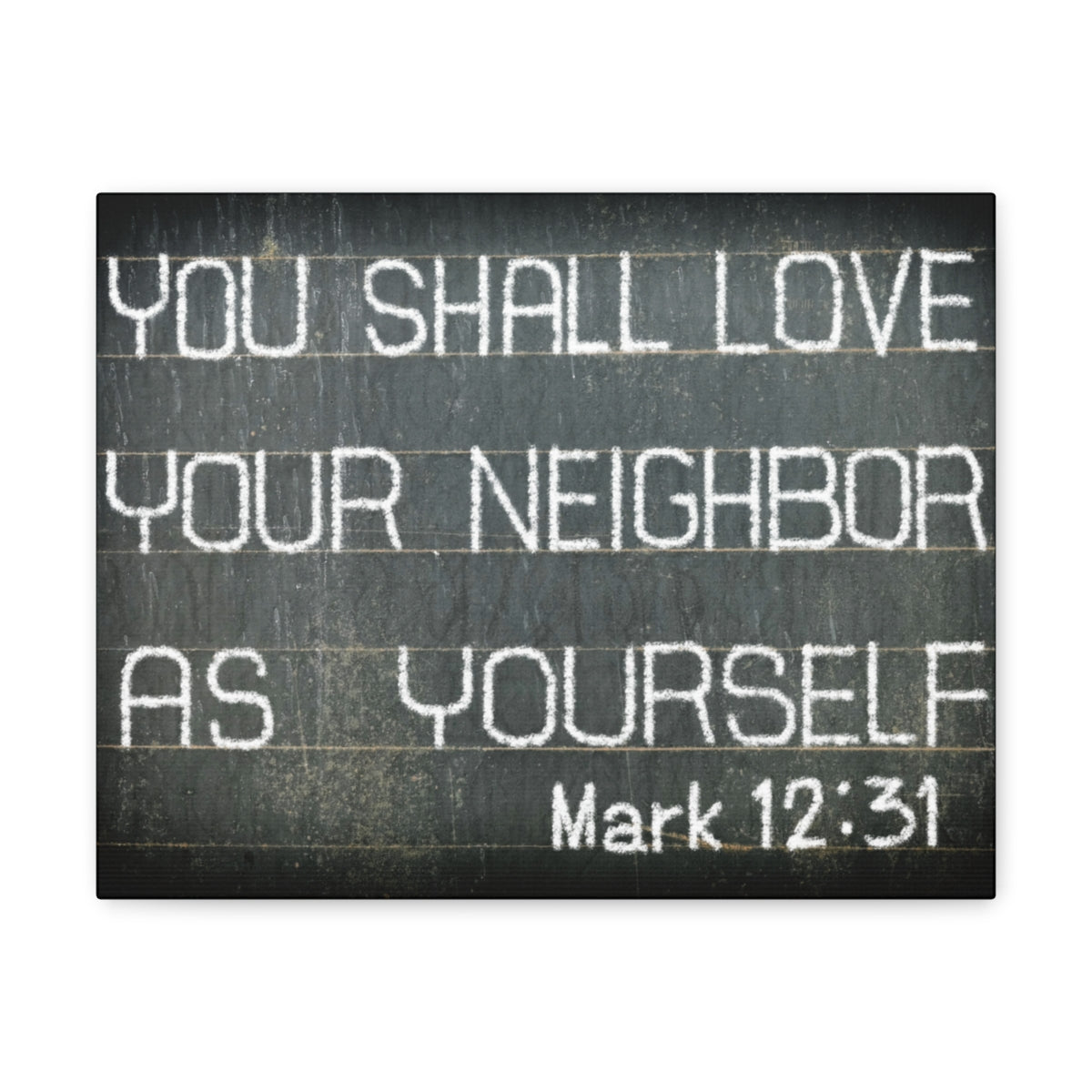 Scripture Walls You Shall Love Mark 12:31 Bible Verse Canvas Christian Wall Art Bible Verse Print Ready To Hang Unframed-Express Your Love Gifts