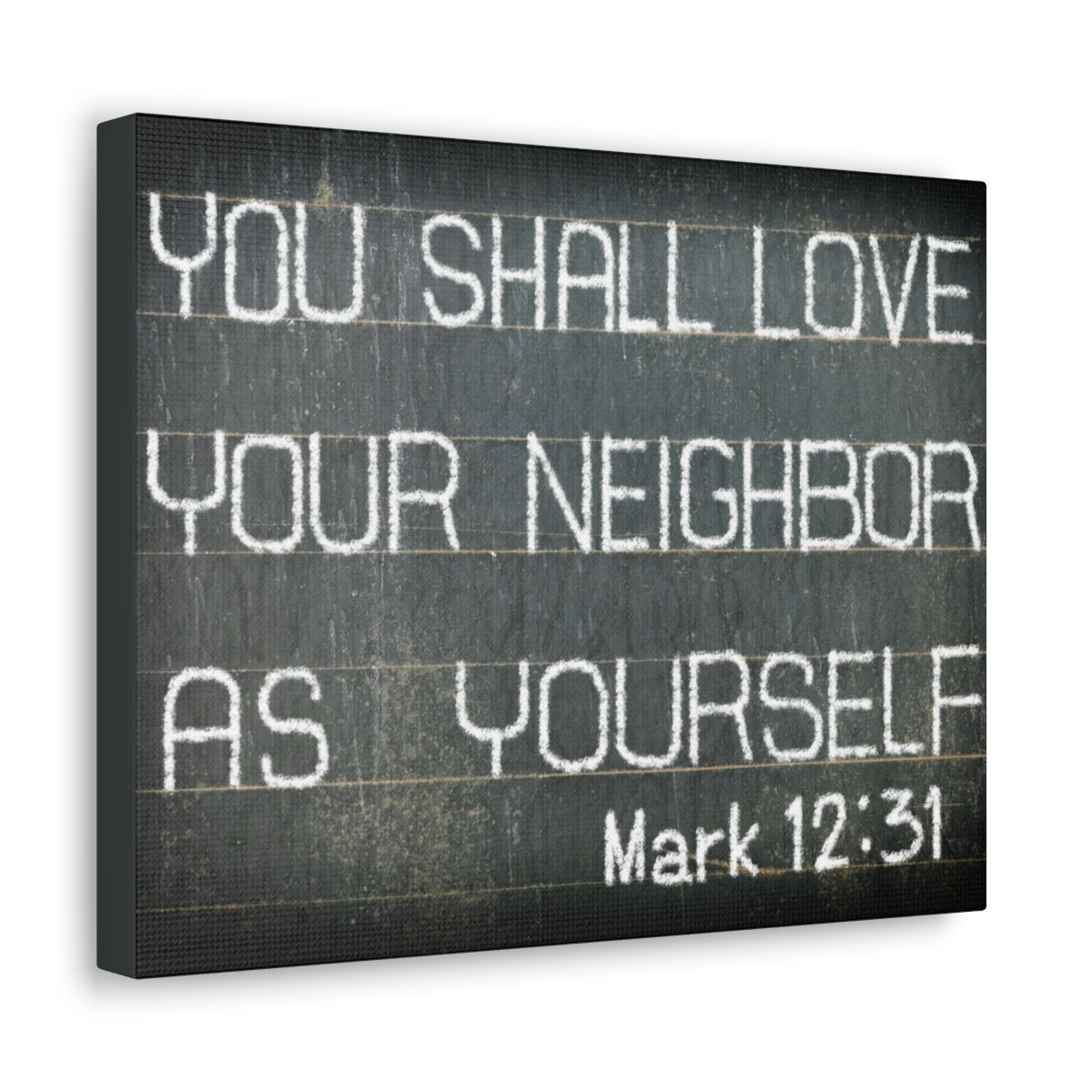 Scripture Walls You Shall Love Mark 12:31 Bible Verse Canvas Christian Wall Art Bible Verse Print Ready To Hang Unframed-Express Your Love Gifts