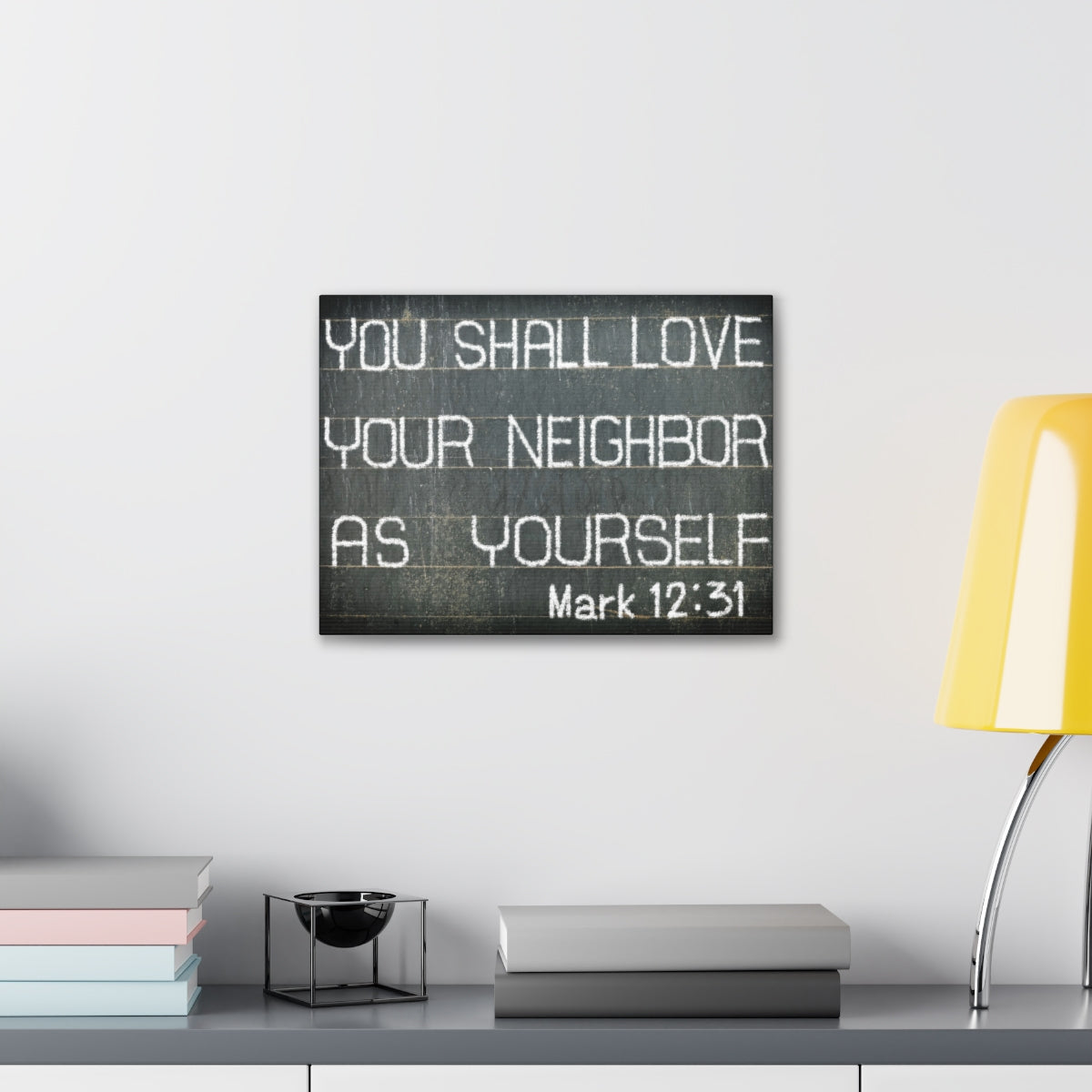 Scripture Walls You Shall Love Mark 12:31 Bible Verse Canvas Christian Wall Art Bible Verse Print Ready To Hang Unframed-Express Your Love Gifts
