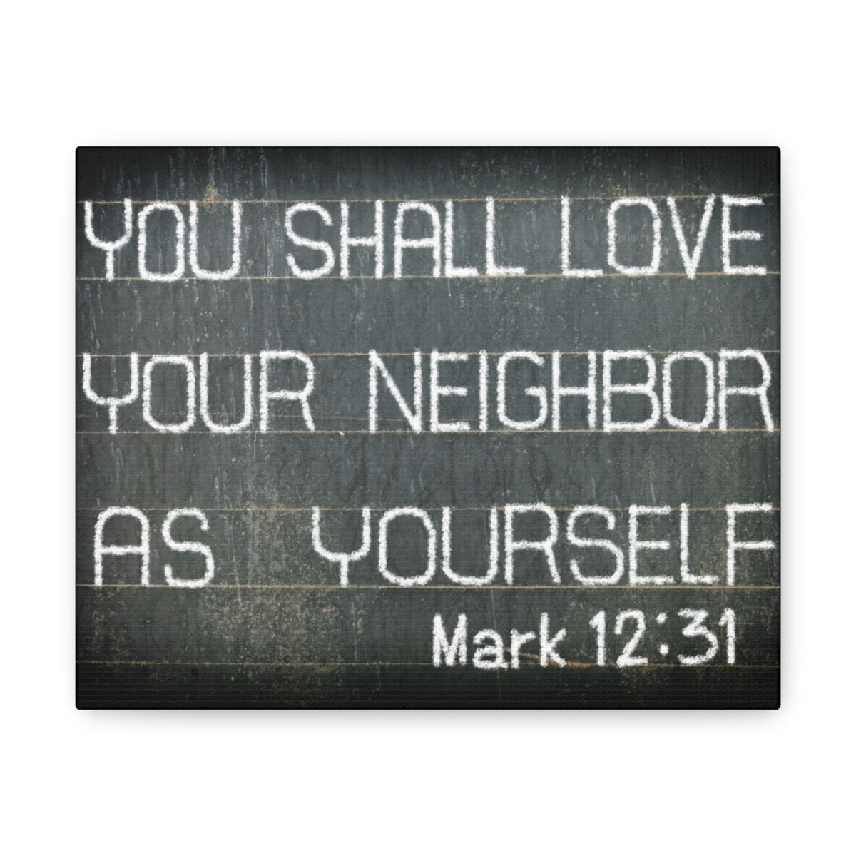 Scripture Walls You Shall Love Mark 12:31 Bible Verse Canvas Christian Wall Art Bible Verse Print Ready To Hang Unframed-Express Your Love Gifts