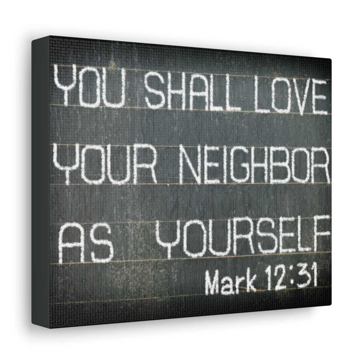 Scripture Walls You Shall Love Mark 12:31 Bible Verse Canvas Christian Wall Art Bible Verse Print Ready To Hang Unframed-Express Your Love Gifts