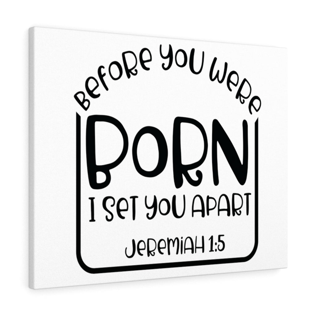 Scripture Walls You Were Born Jeremiah 1:5 Bible Verse Canvas Christian Wall Art Ready to Hang Unframed-Express Your Love Gifts
