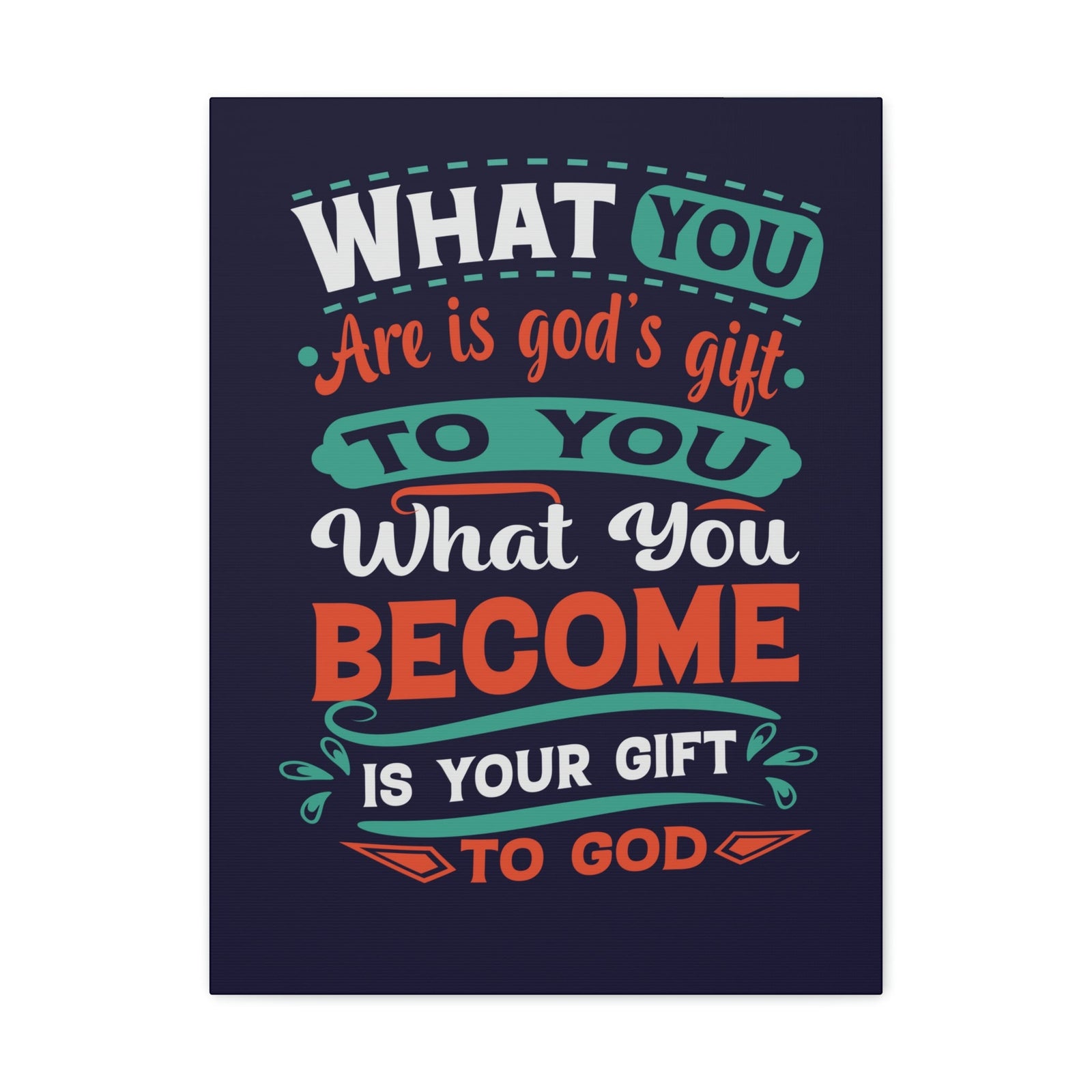 Scripture Walls Your Gift To God 1 Peter 4:10 Blue Christian Wall Art Bible Verse Print Ready to Hang Unframed-Express Your Love Gifts