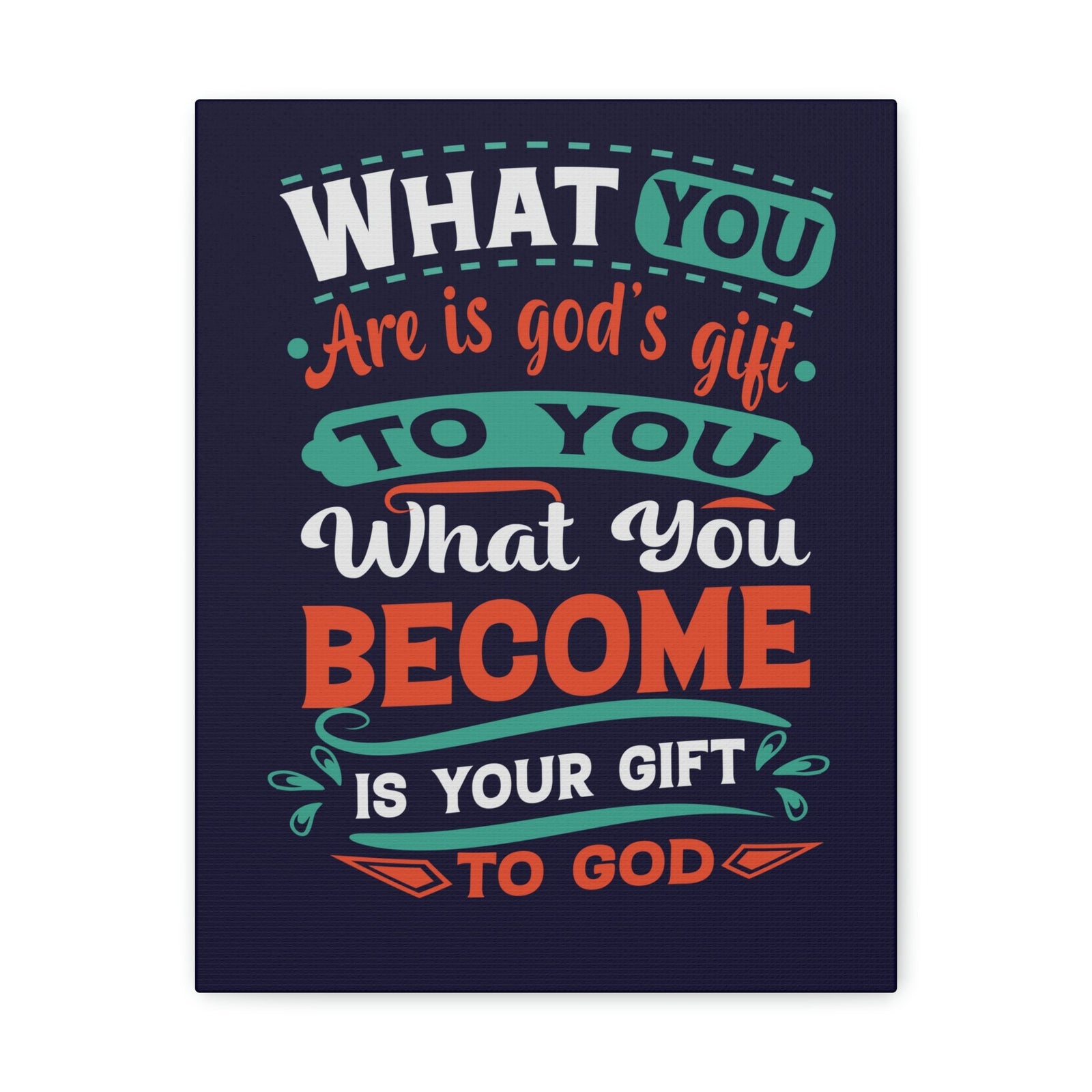 Scripture Walls Your Gift To God 1 Peter 4:10 Blue Christian Wall Art Bible Verse Print Ready to Hang Unframed-Express Your Love Gifts
