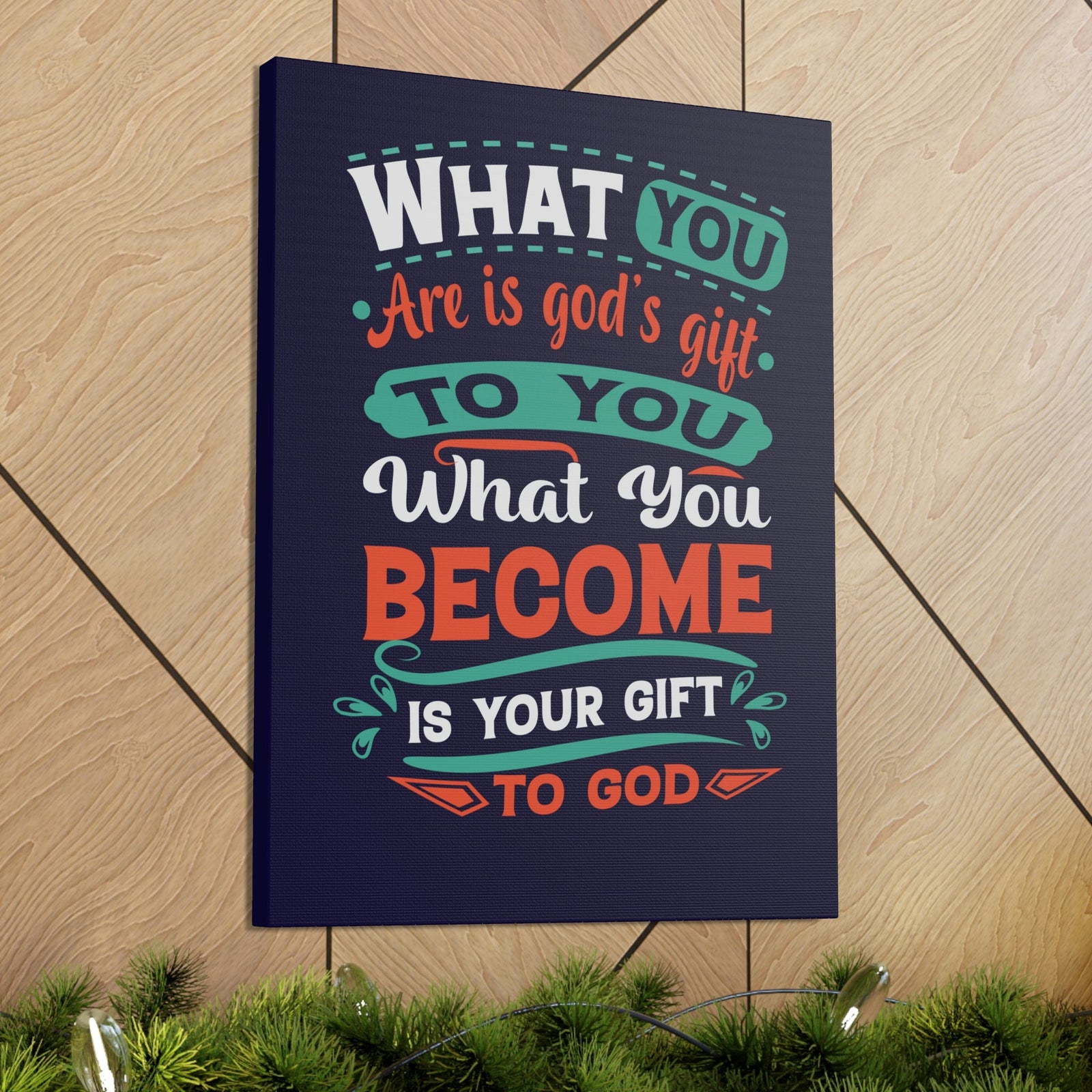 Scripture Walls Your Gift To God 1 Peter 4:10 Blue Christian Wall Art Bible Verse Print Ready to Hang Unframed-Express Your Love Gifts
