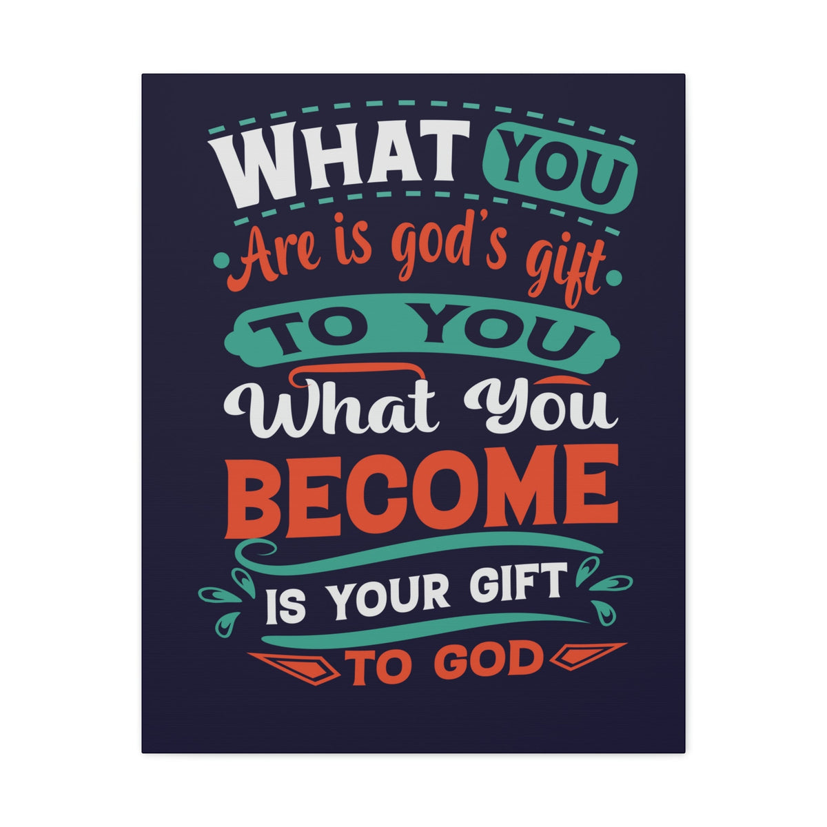 Scripture Walls Your Gift To God 1 Peter 4:10 Blue Christian Wall Art Bible Verse Print Ready to Hang Unframed-Express Your Love Gifts