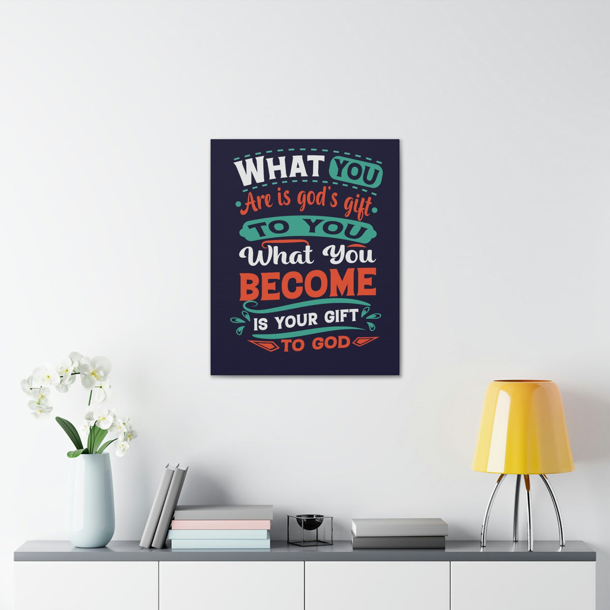 Scripture Walls Your Gift To God 1 Peter 4:10 Blue Christian Wall Art Bible Verse Print Ready to Hang Unframed-Express Your Love Gifts