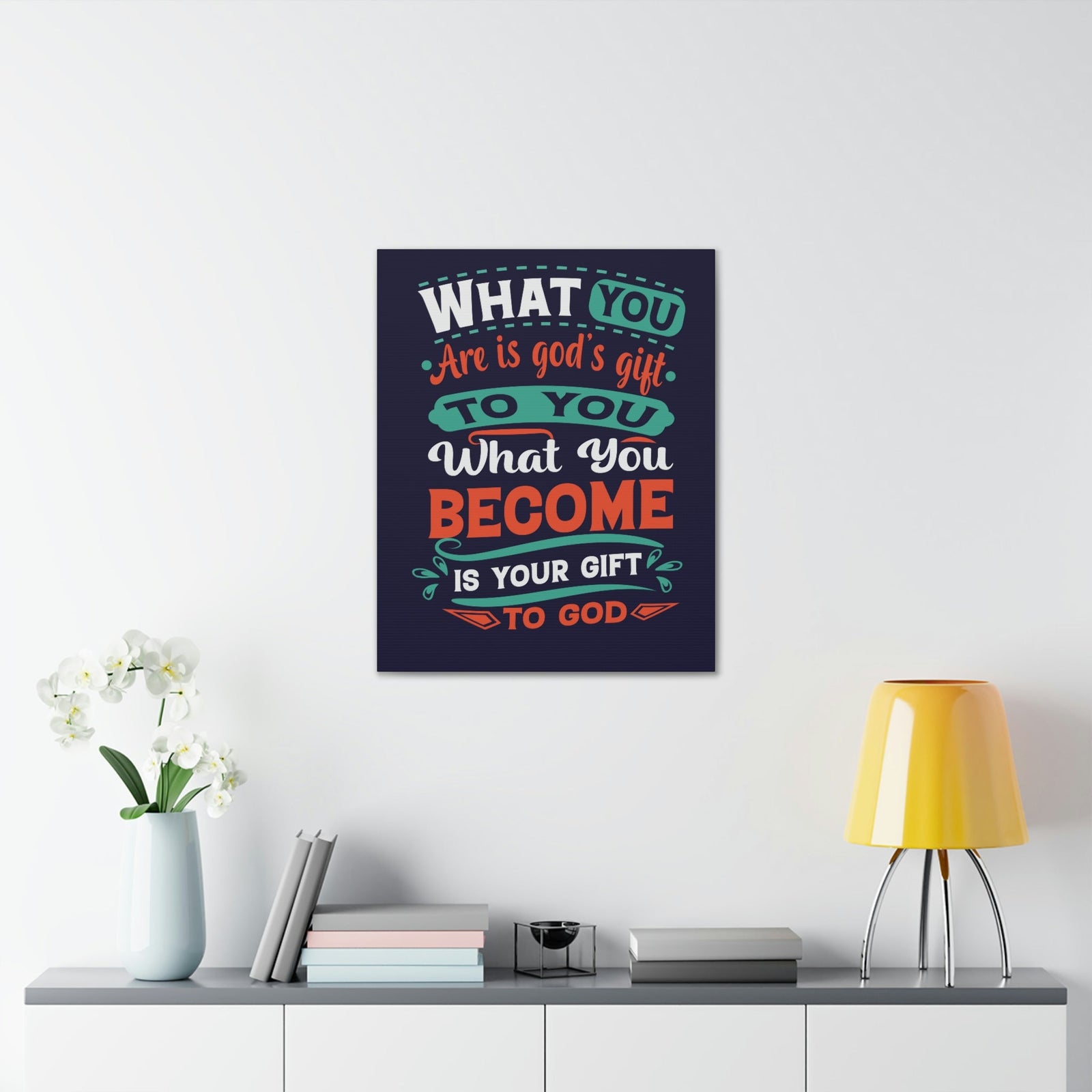 Scripture Walls Your Gift To God 1 Peter 4:10 Blue Christian Wall Art Bible Verse Print Ready to Hang Unframed-Express Your Love Gifts
