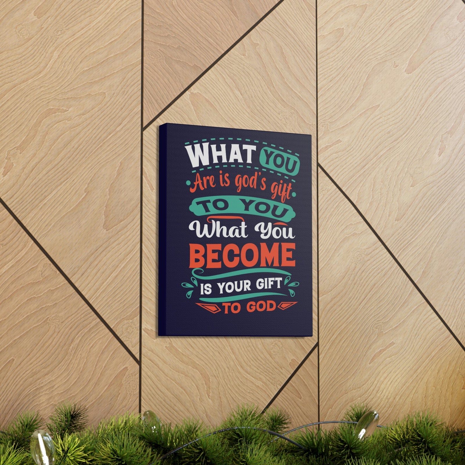 Scripture Walls Your Gift To God 1 Peter 4:10 Blue Christian Wall Art Bible Verse Print Ready to Hang Unframed-Express Your Love Gifts