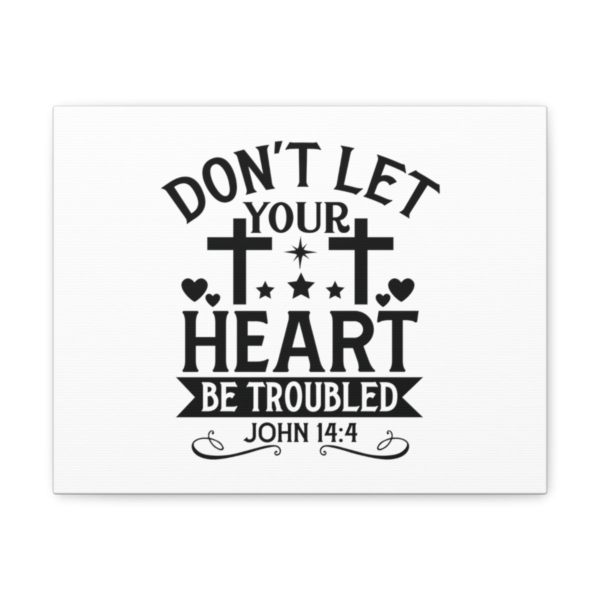 Scripture Walls Your Heart John 14:4 Stars Bible Verse Canvas Christian Wall Art Ready to Hang Unframed-Express Your Love Gifts