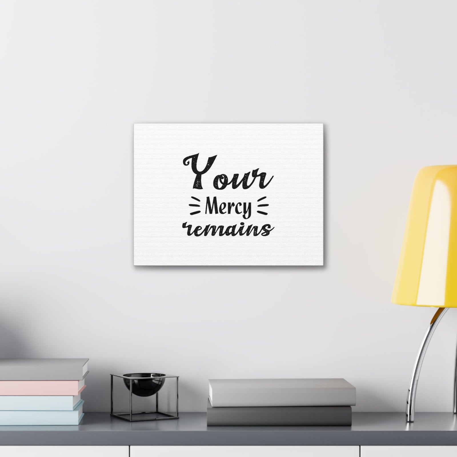 Scripture Walls Your Mercy Remains Titus 3:5 Christian Wall Art Bible Verse Print Ready to Hang Unframed-Express Your Love Gifts