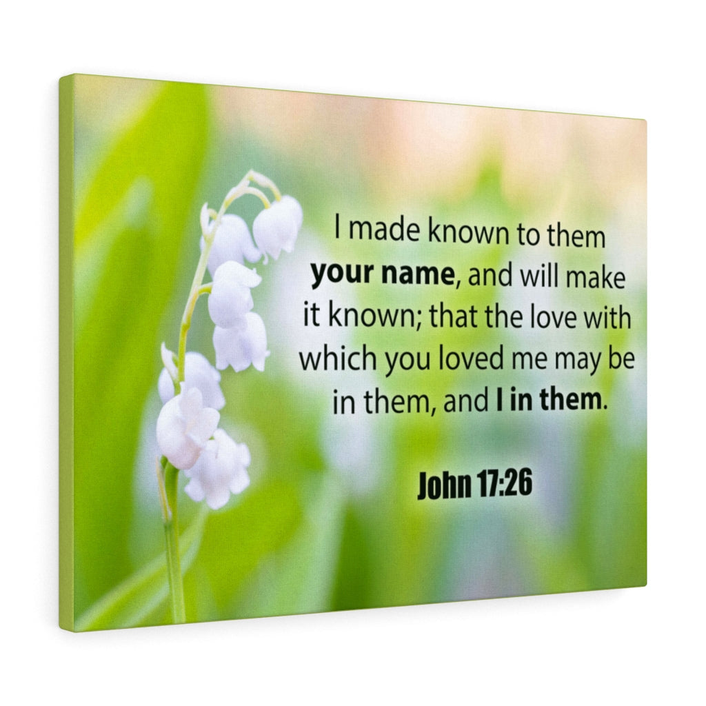 Scripture Walls Your Name John 17:26 Christian Home Decor Bible Art Unframed-Express Your Love Gifts